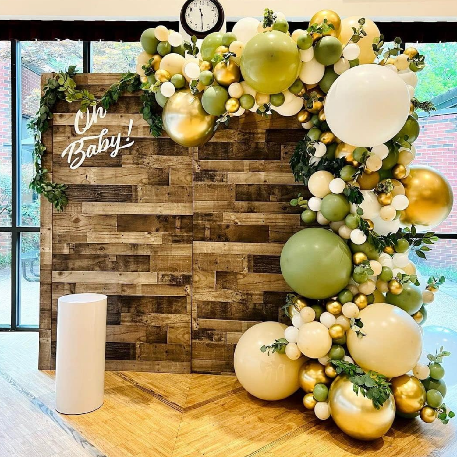 Globos Color Verde Militar Vintage 50 Unidades Tamaño R5-6