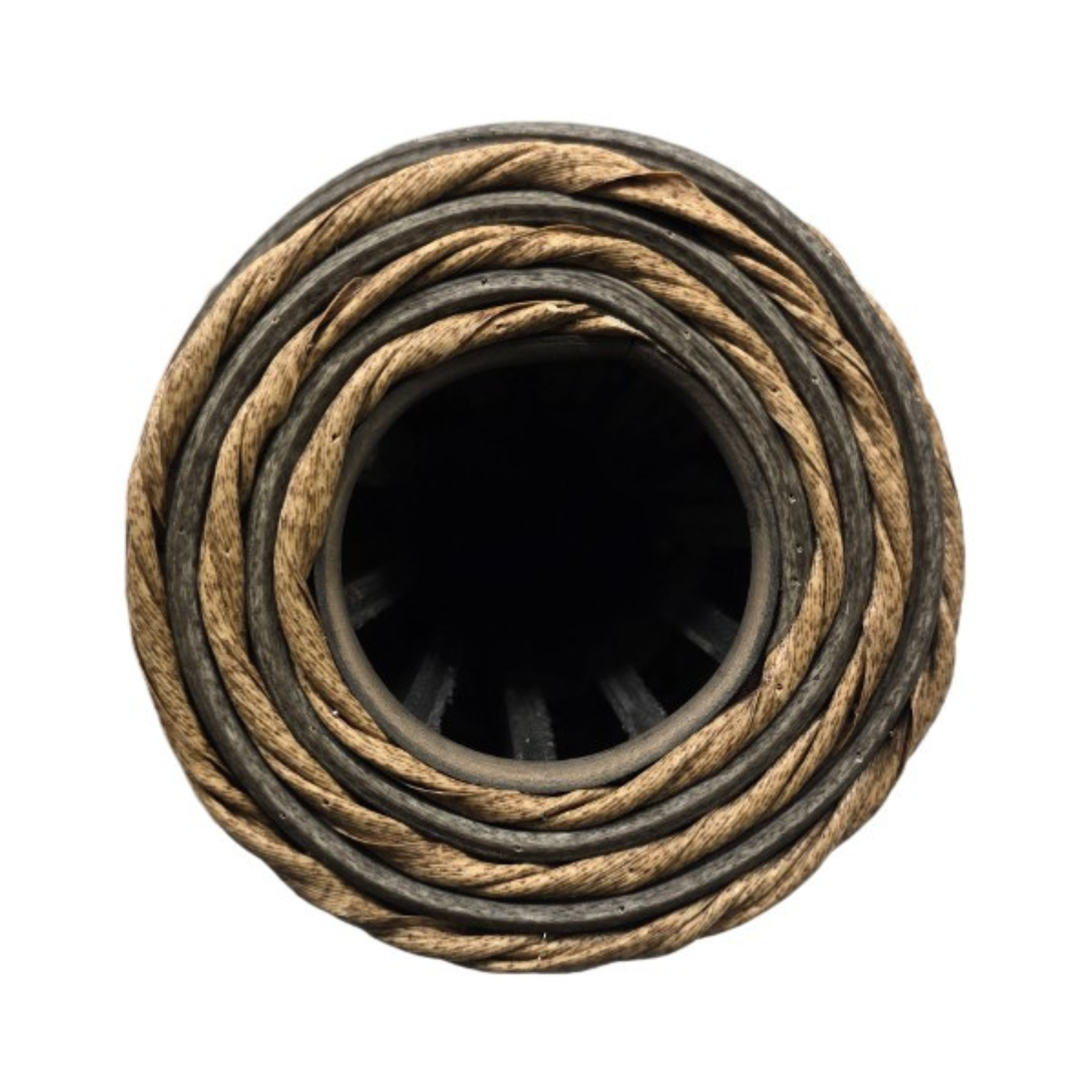 Jarron Florero Decorativo Tejido Rattan Moderno Café 60 CM-6
