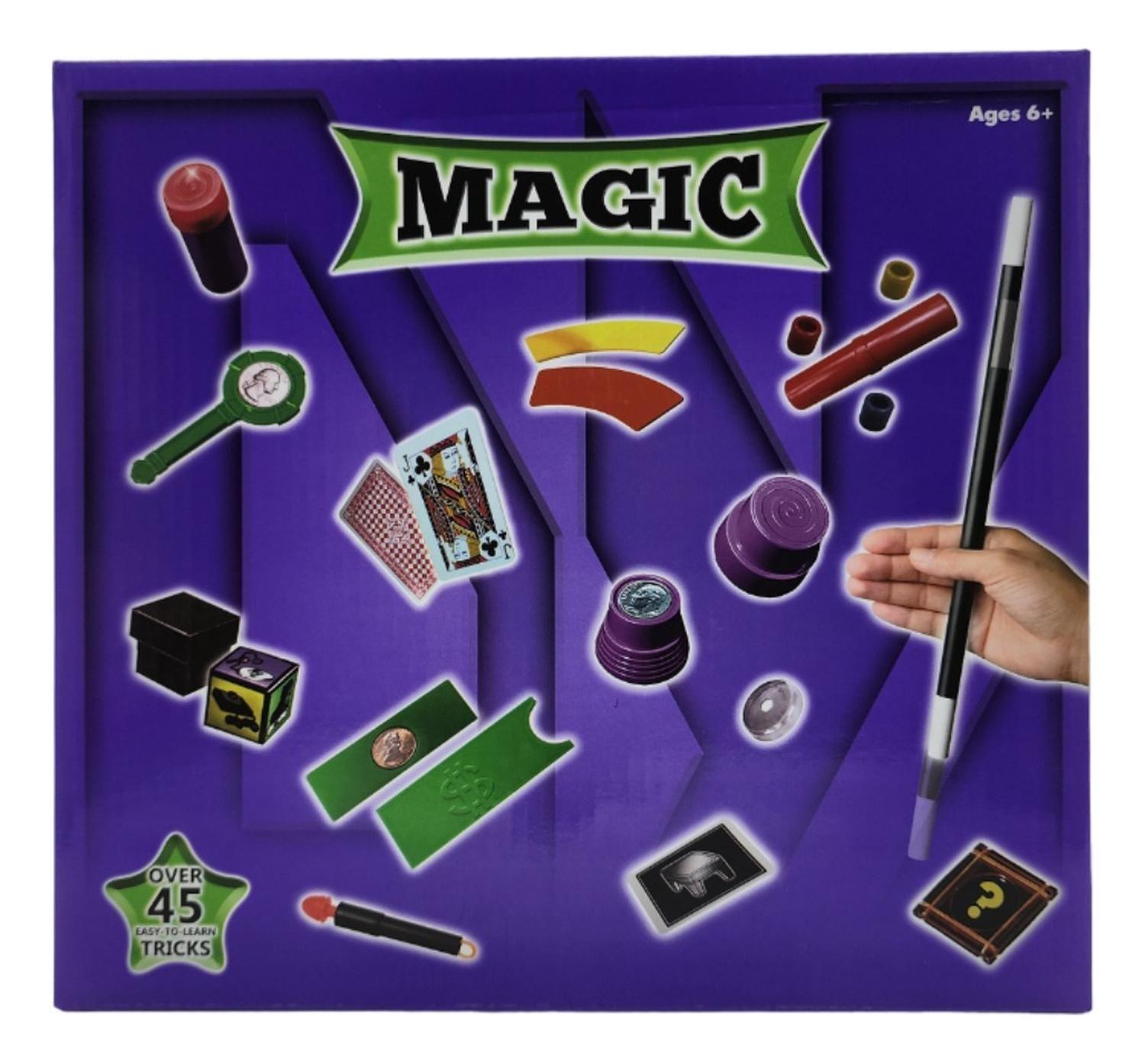 Set Juego De Magia Magic 45 Trucos De Mago Con Varita Niños-8
