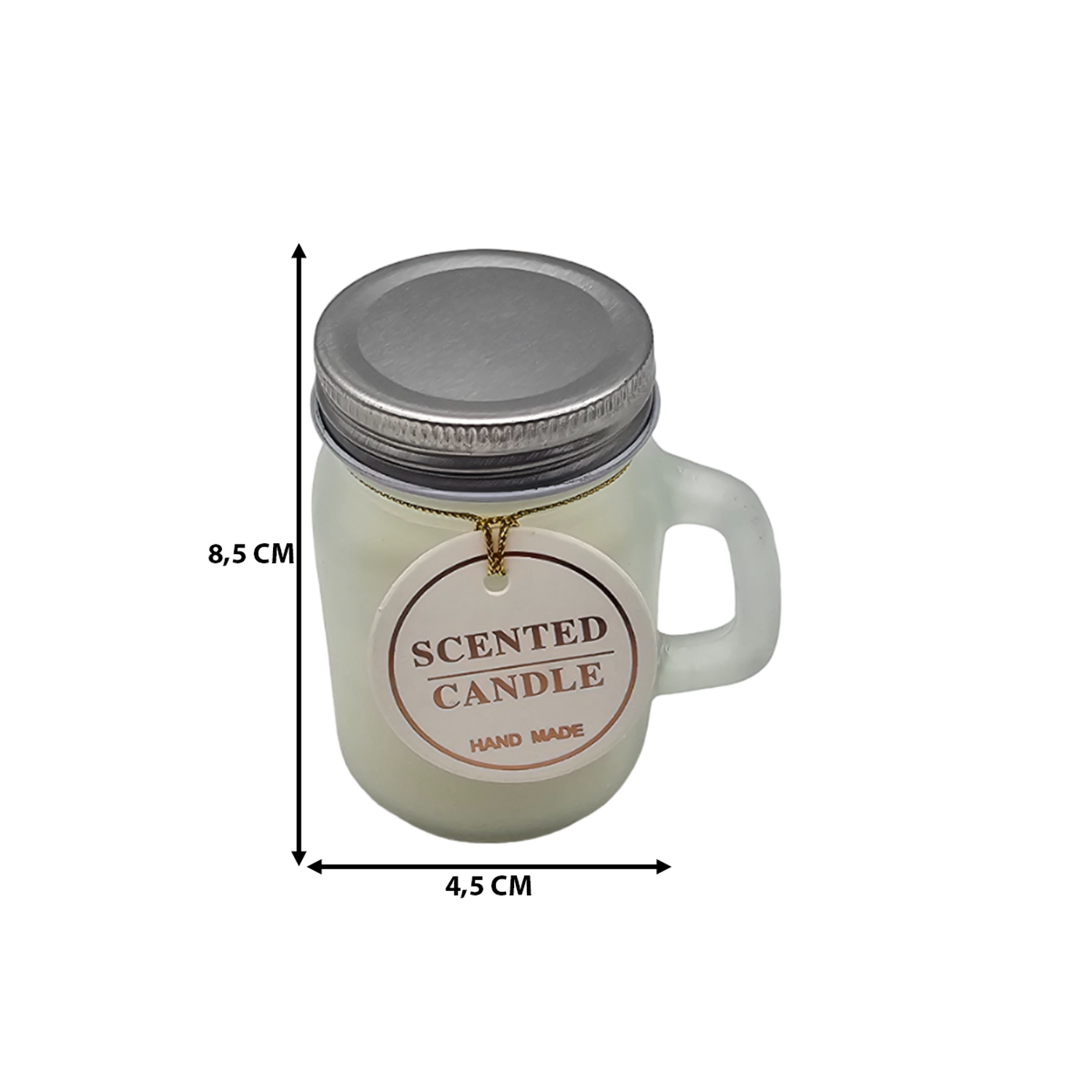 Set 3 Velas Aromatica Elegantes Taza Fragancia Duradera Deco-6