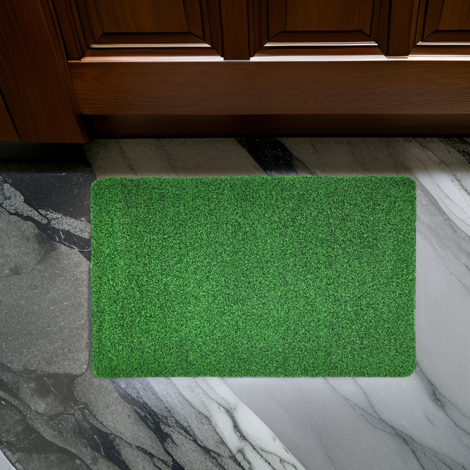 Alfombra Limpiapies Alfombra De Entrada Pasto Sintetico Baño-5
