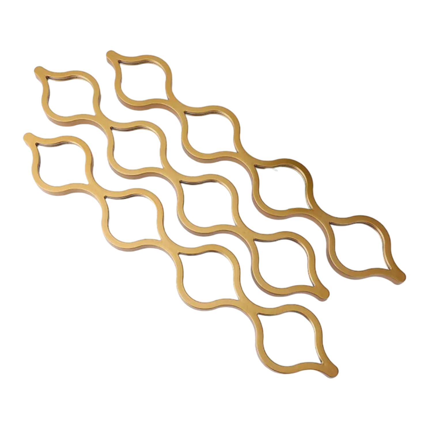 Set 3 Espejos De Pared De Ondas Alargadas Marcos De Espejos-0