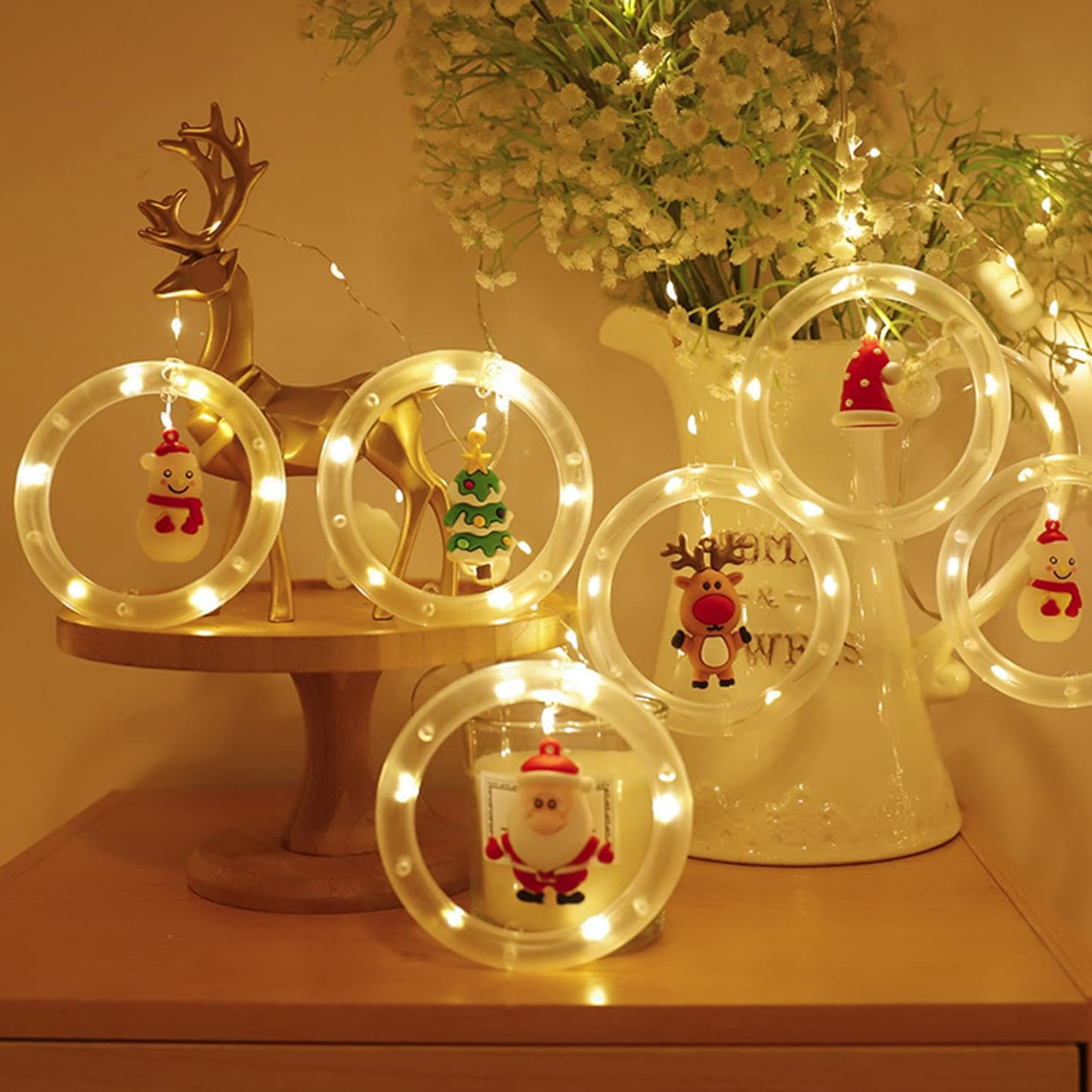 Cascada Guirnaldas De Navidad Luces Navideñas Pascua-2