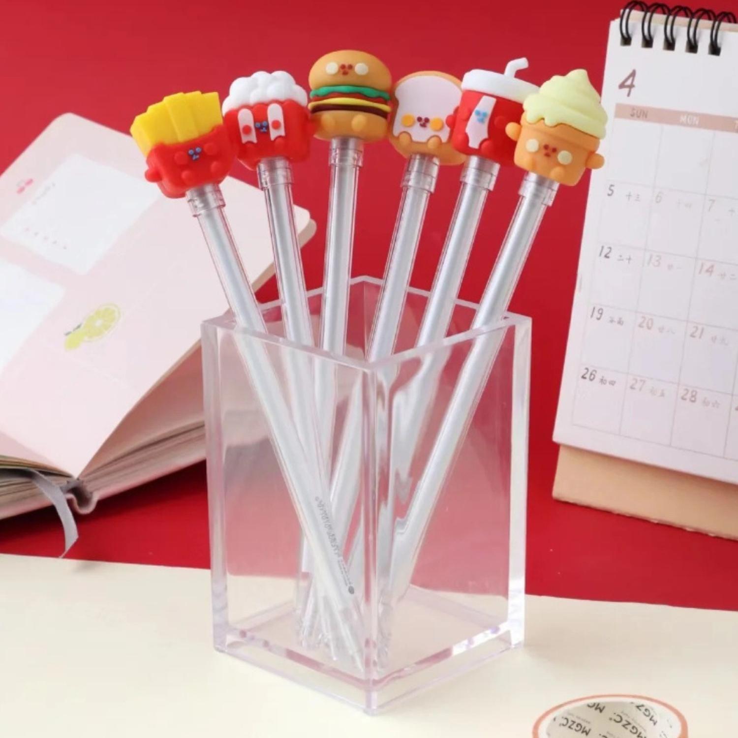 Set 6 Lapices De Alimentos Variados Kawaii Cute-4