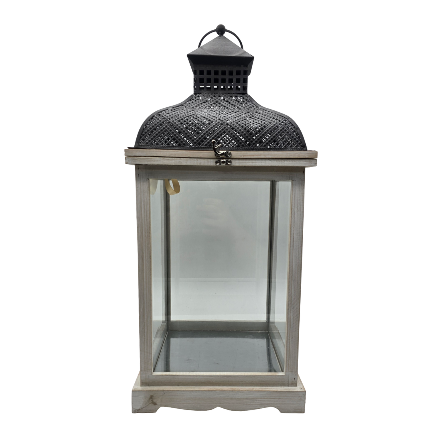 Set 2 Farol Calentador De Vela Costero De Madera Blanco-2