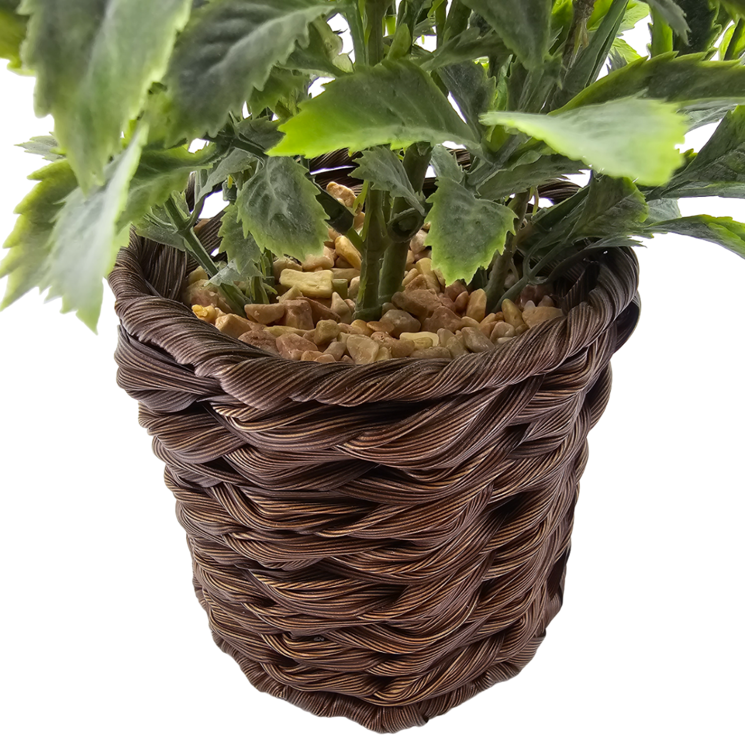 Planta Artificial Lavanda Decorativa Macetero De Rattan Deco-5