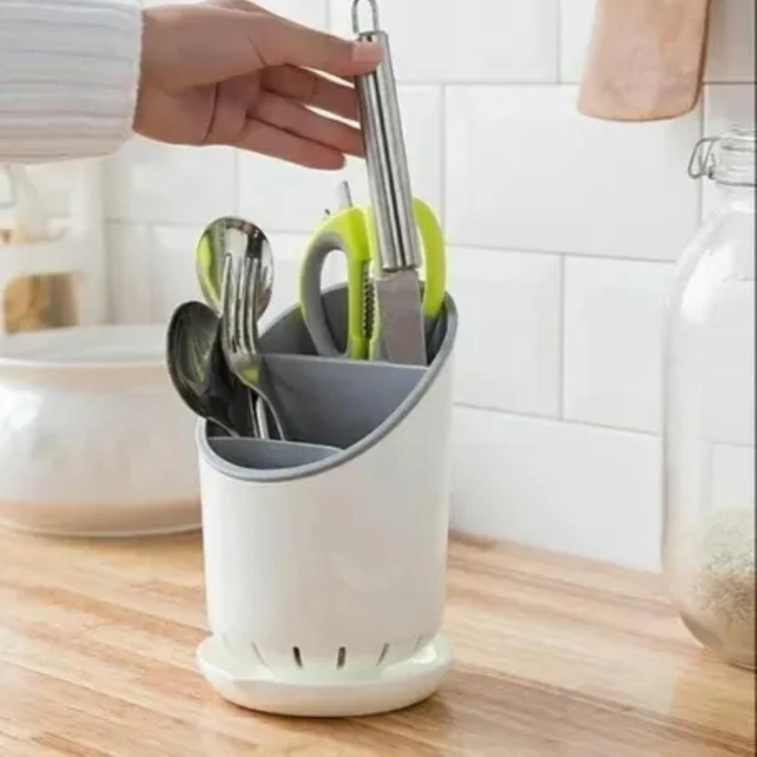 Organizador Escurridor De Cubiertos Utensilios Cocina-2