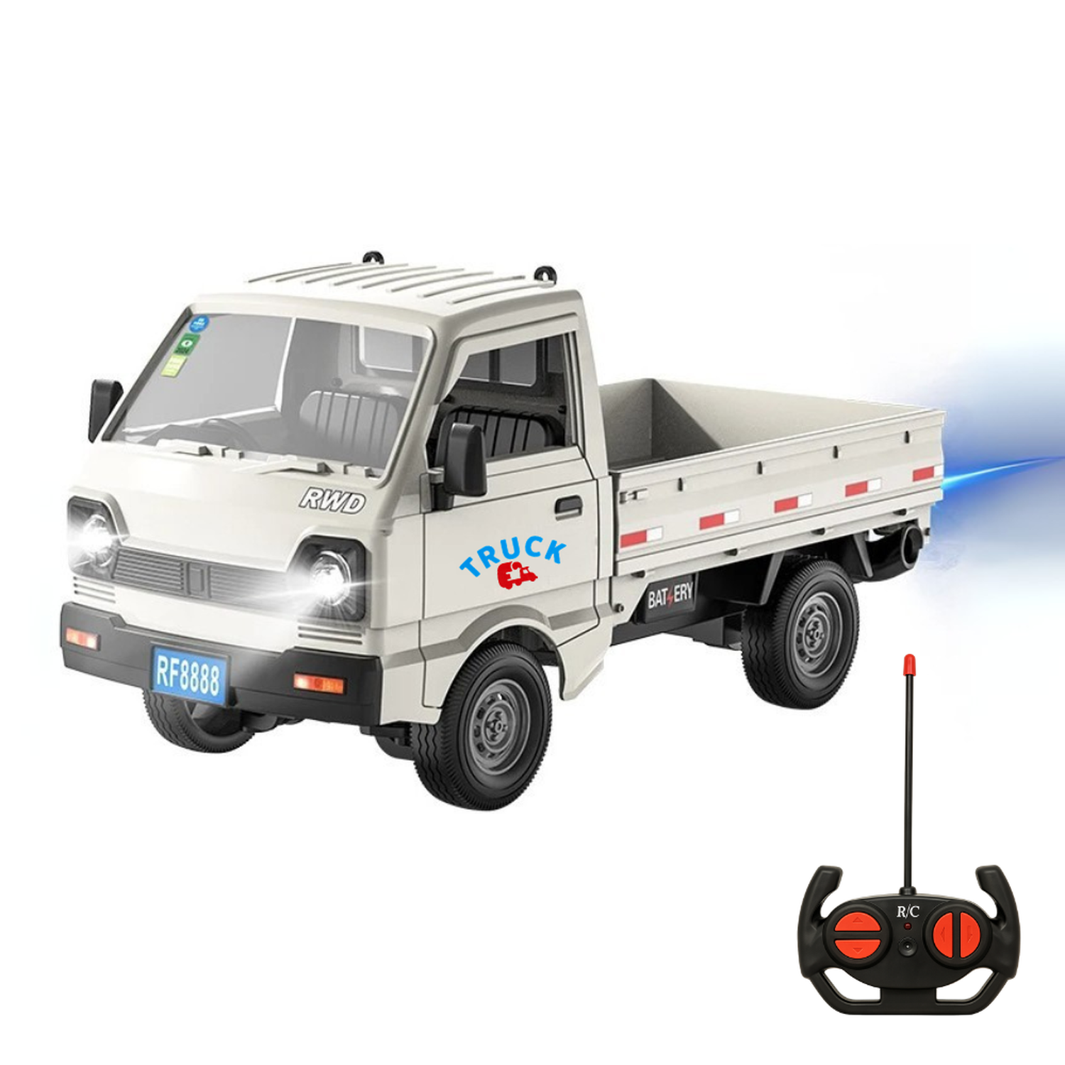 Camion 3/4 de Carga a Control Remoto Escala Con Luz Led-2