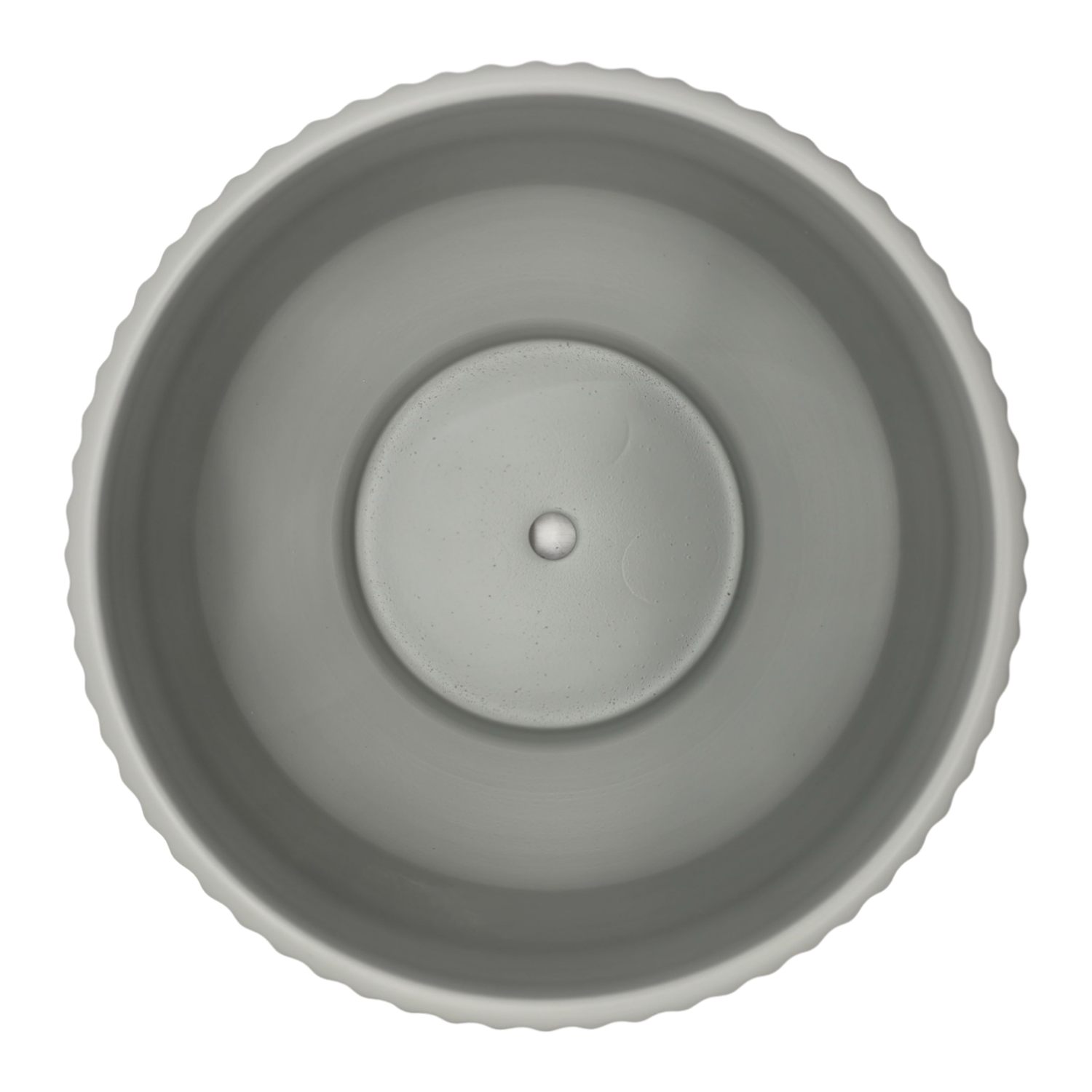 Maceteros Maceta De Ceramica Copon Lineas Gris Mate M-4