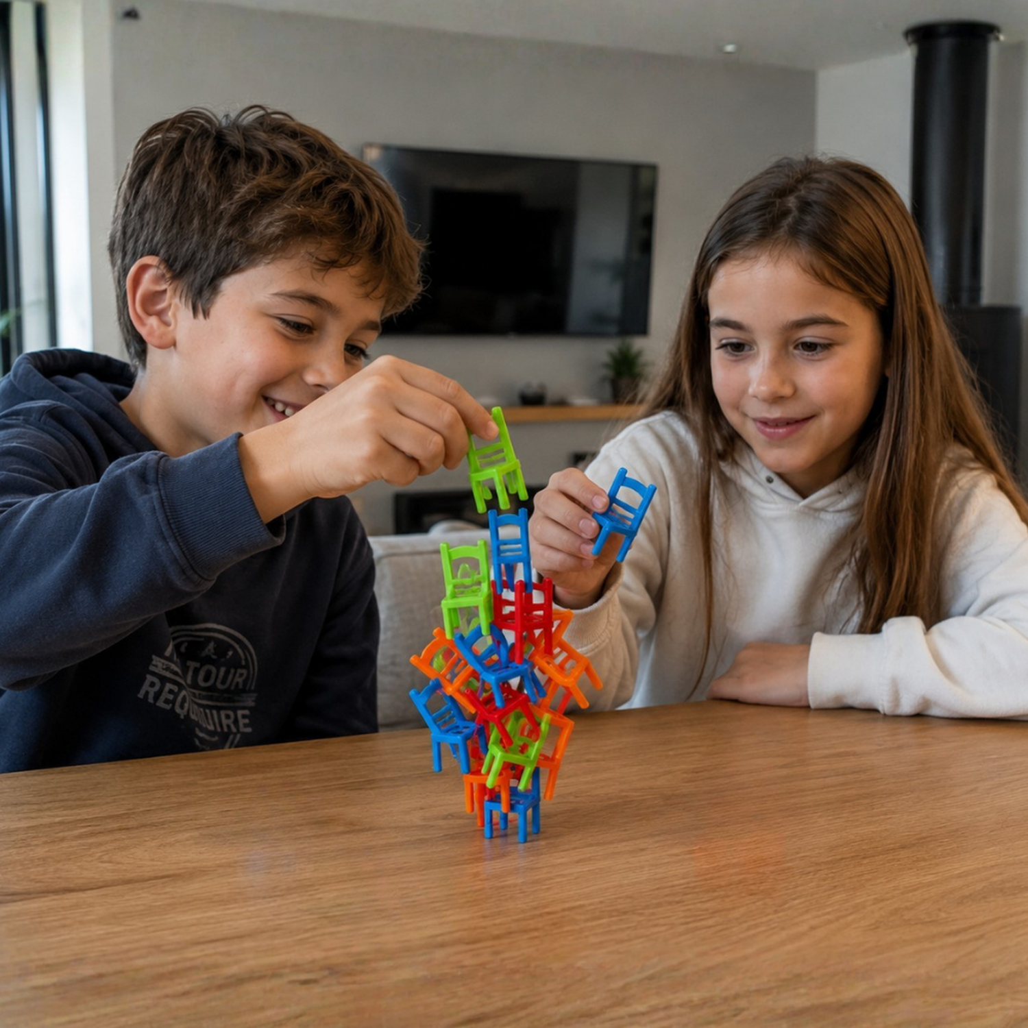 Juego De Mesa Equilibrio De Sillas Familiar Para Niños-1