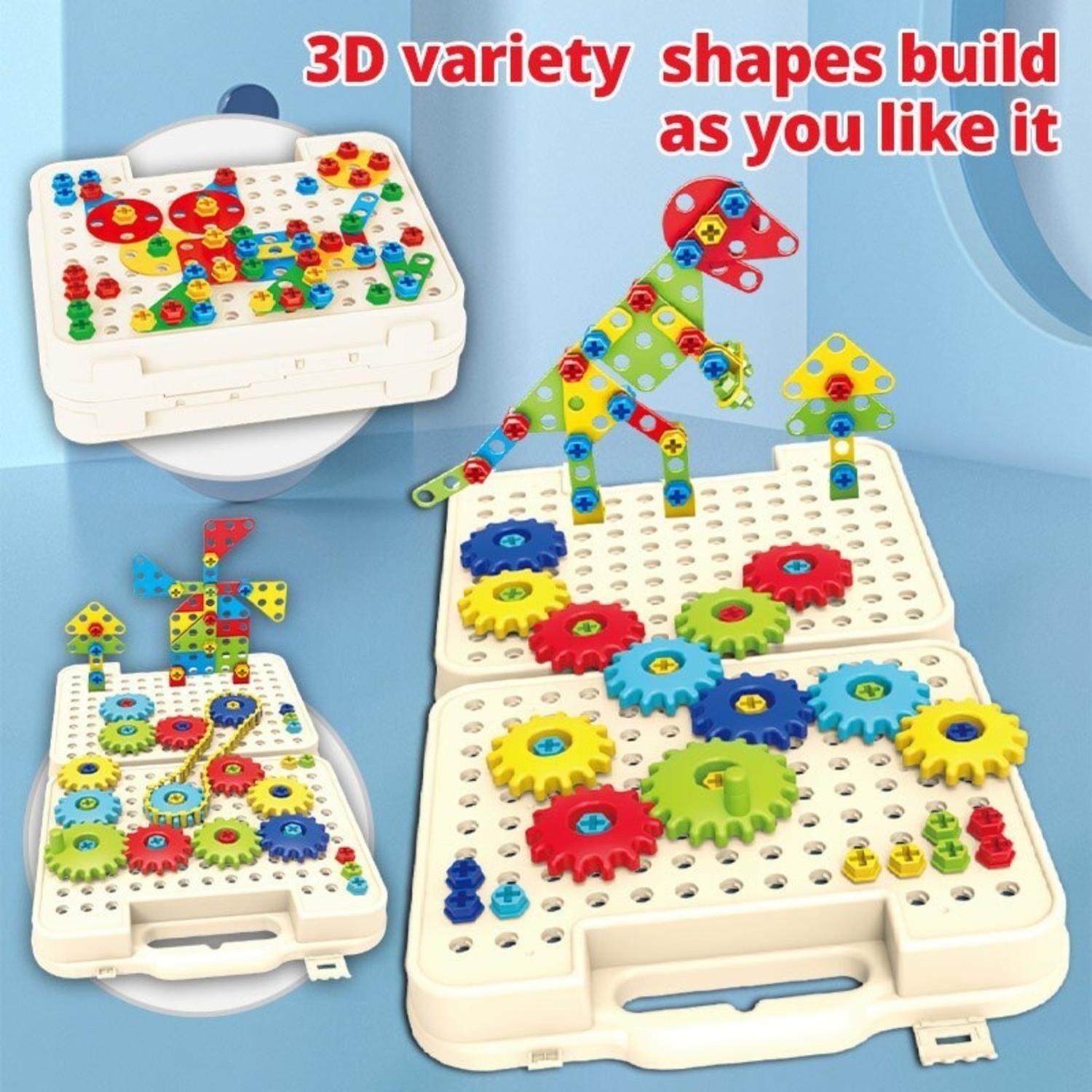 Juego De Mesa Engranajes Circuitos Bloques Educativo-6