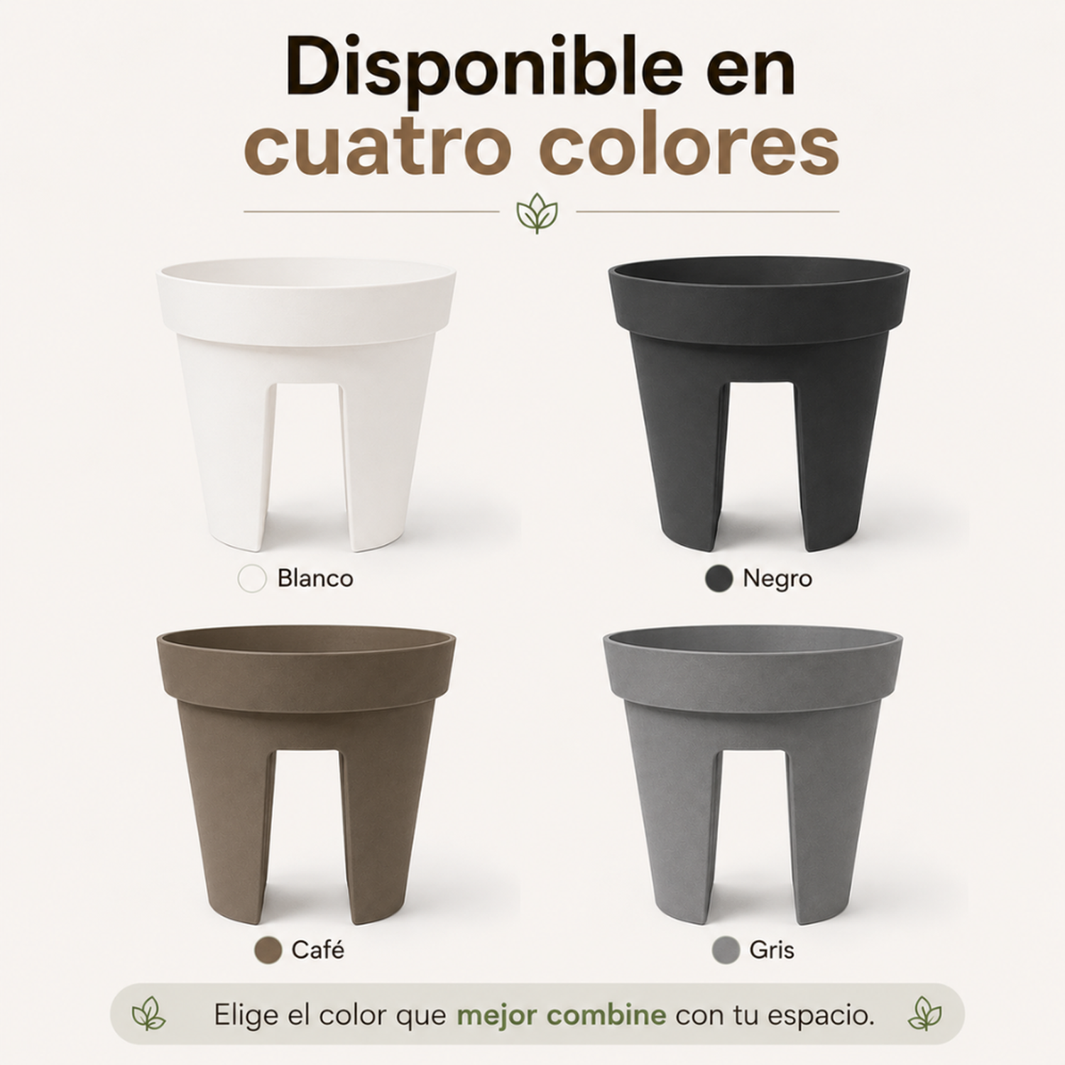 Set 2 Maceteros Colgante Para Balcon Terraza Jardin Plastico-6