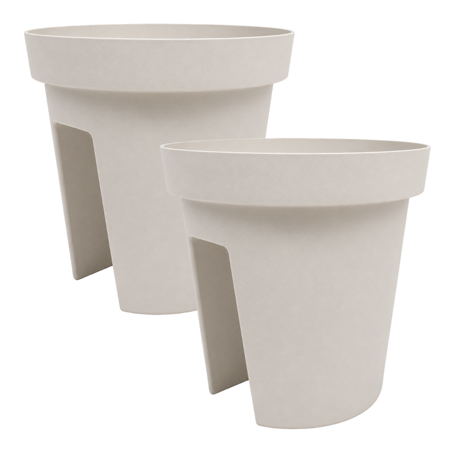 Set 2 Maceteros Colgante Para Balcon Terraza Jardin Plastico-0