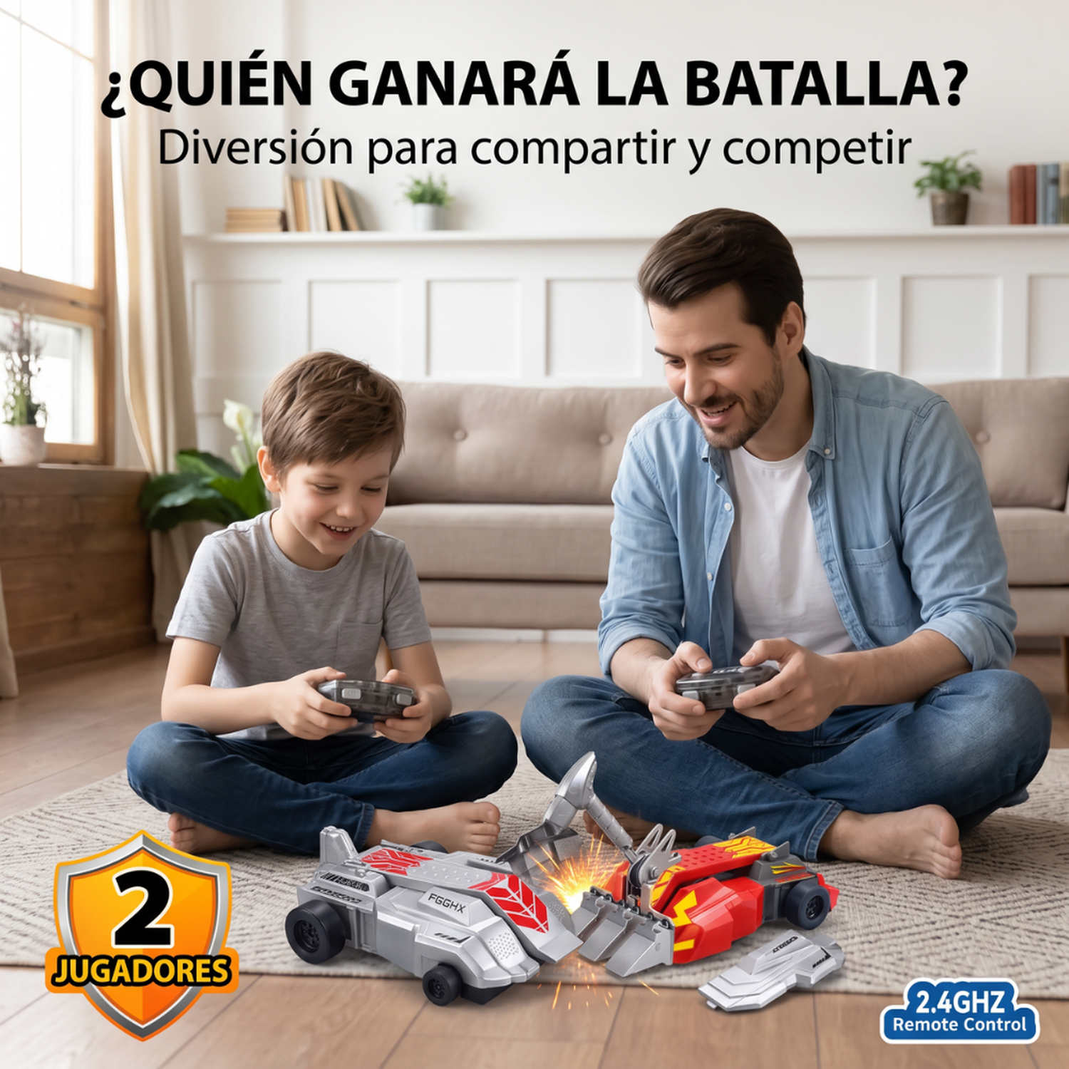 Set 2 Autos Chocadores De Destrucción Control Remoto Rc Infantil-3