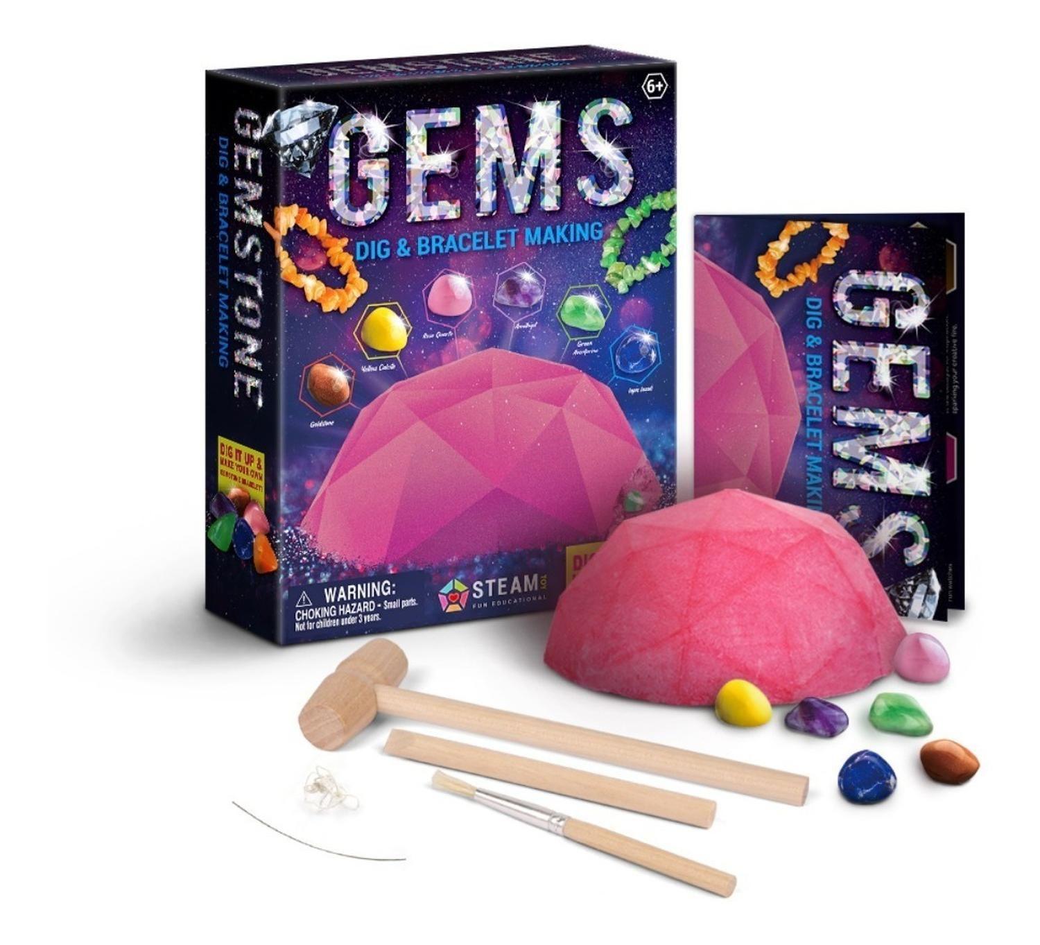 Kit De Excavación Gemas Preciosas Juguete Educativo-0