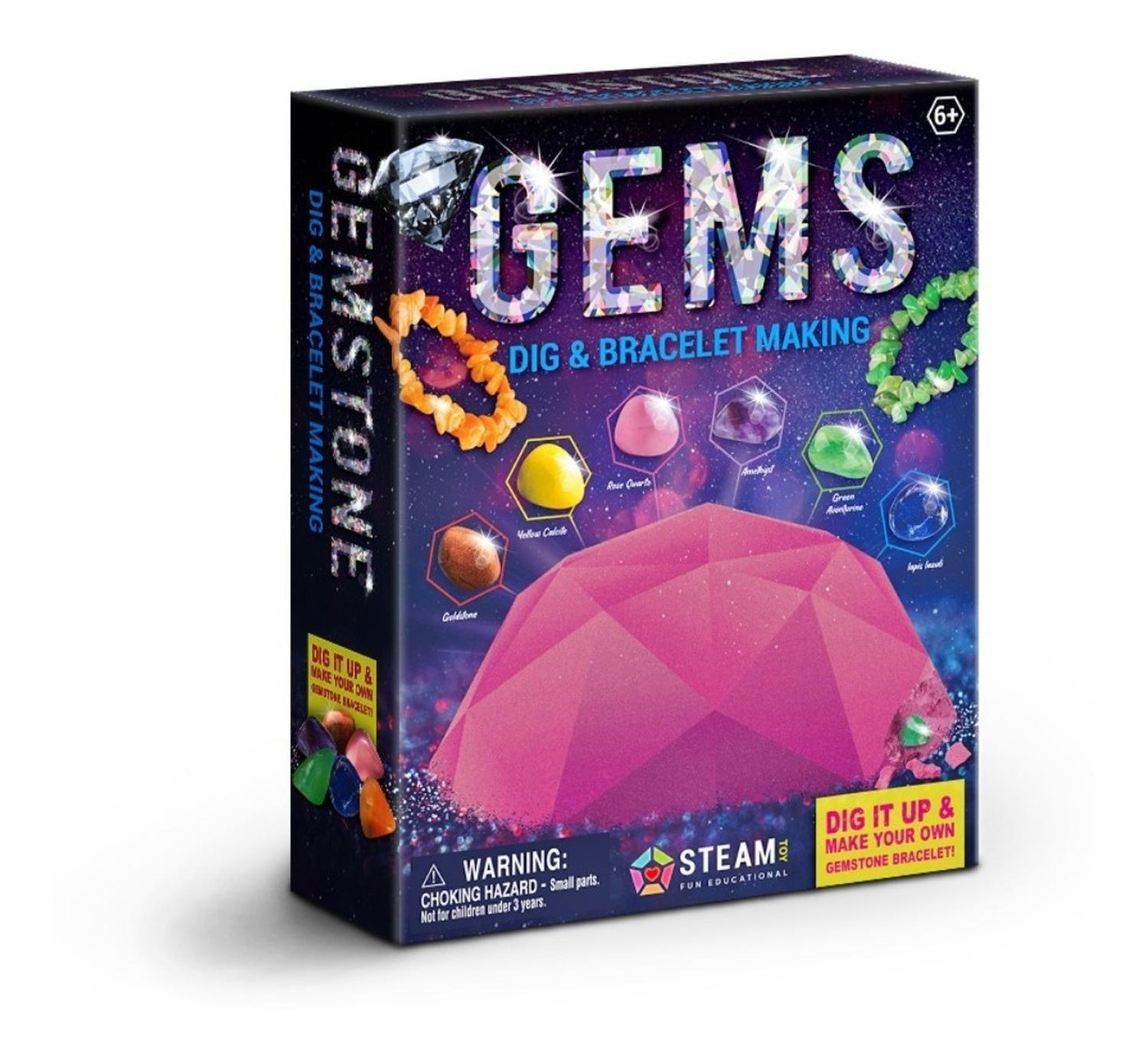 Kit De Excavación Gemas Preciosas Juguete Educativo-1