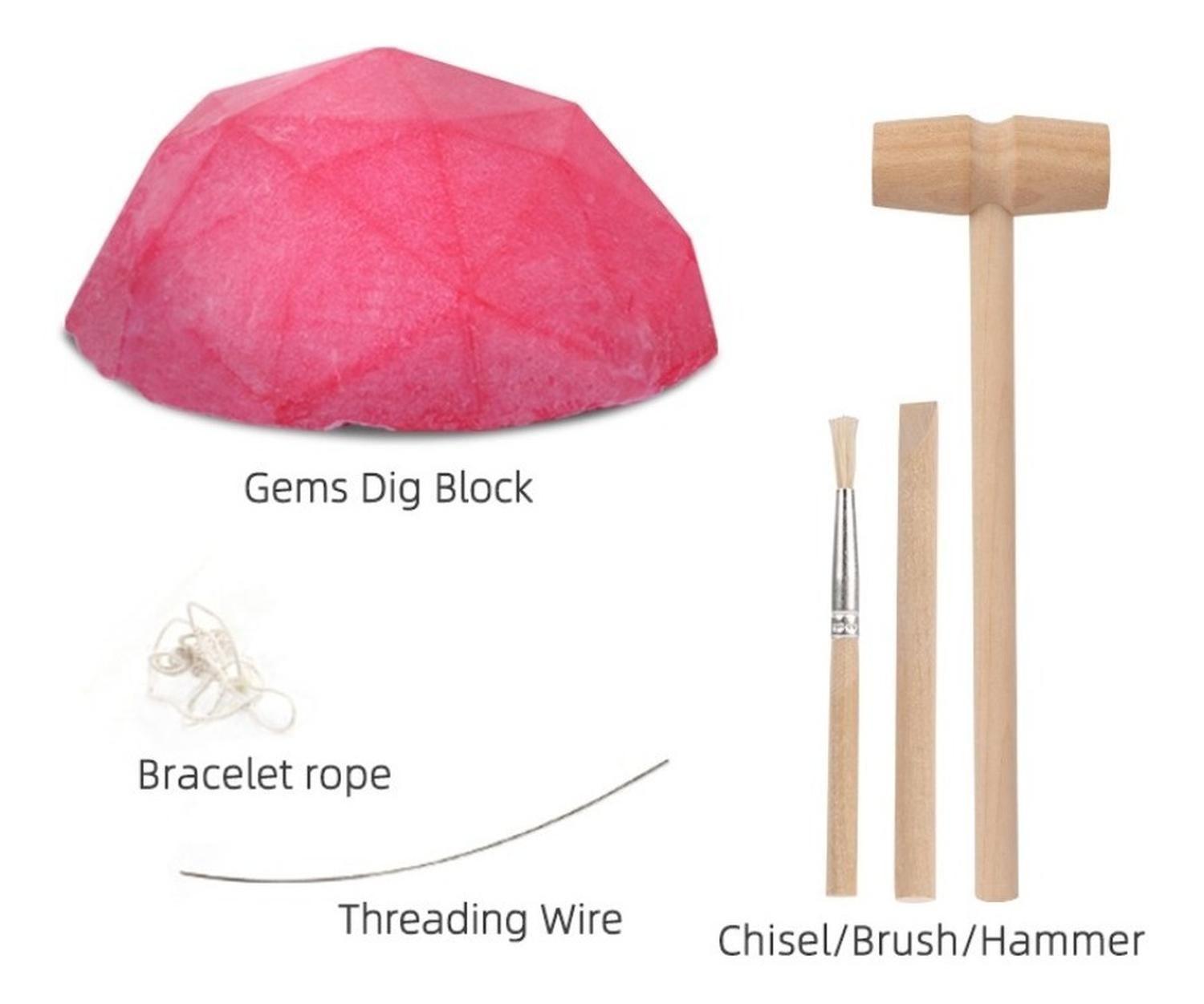 Kit De Excavación Gemas Preciosas Juguete Educativo-5