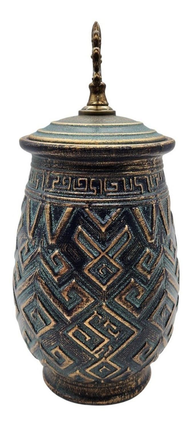 Florero Jarrón De Cerámica Diseño Nordico Azul Marino-2