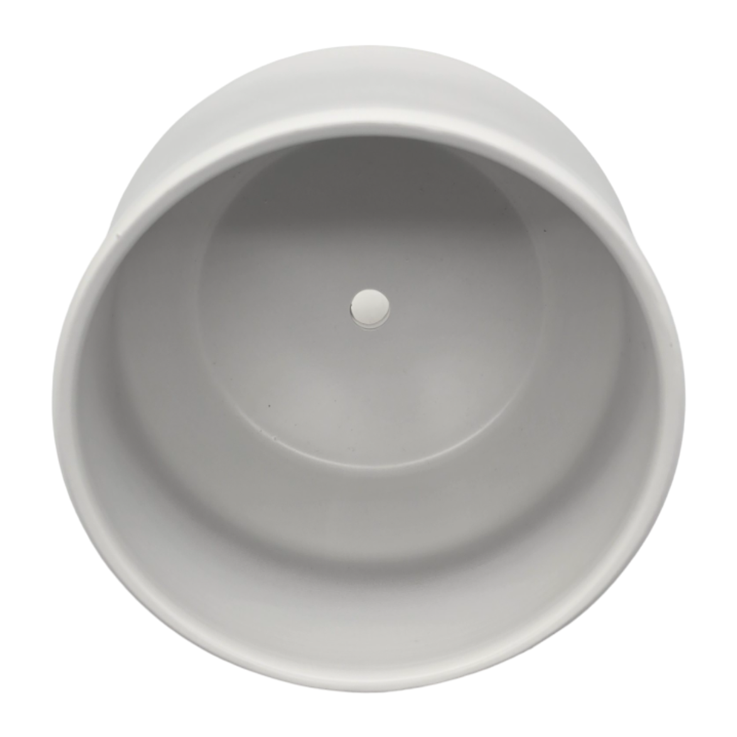 Macetero Maceta De Ceramica Elegante Blanco Liso Brillante M-5