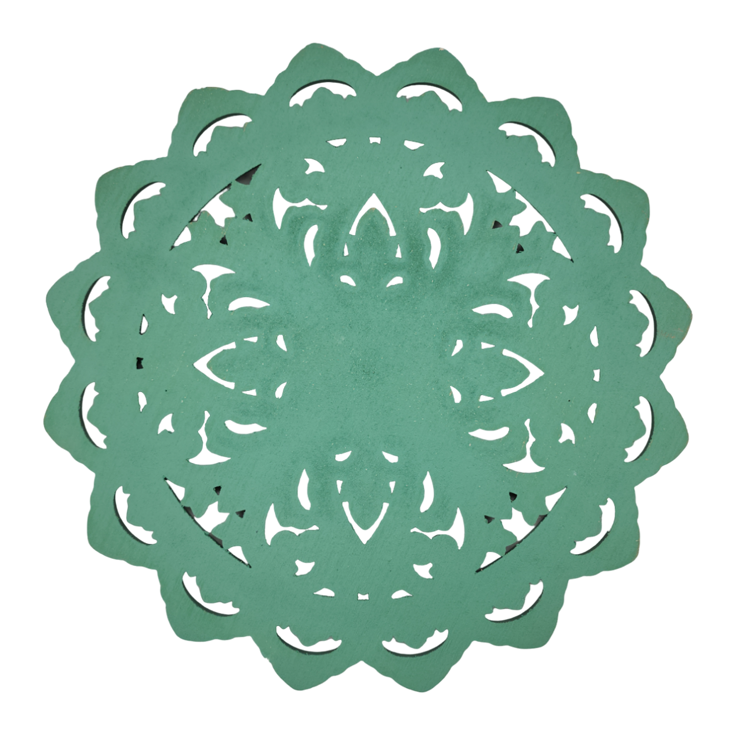 Cuadro De Madera Ornamental Mandala Verde Decoracion Chico-4