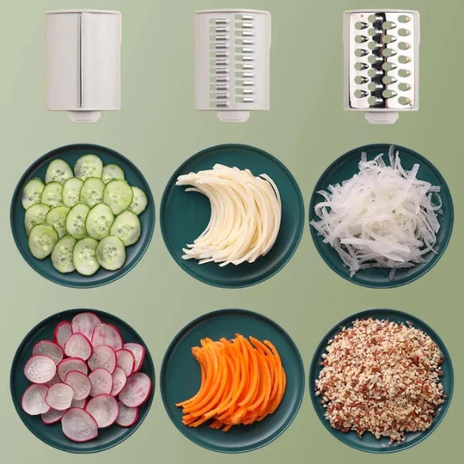 Cortador De Frutas Y Verduras Manivela Multifuncional-7