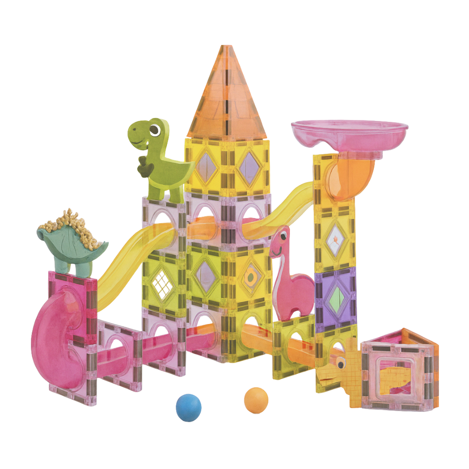 Juego Bloques Magneticos Construccion 69 Piezas Tobogan-3