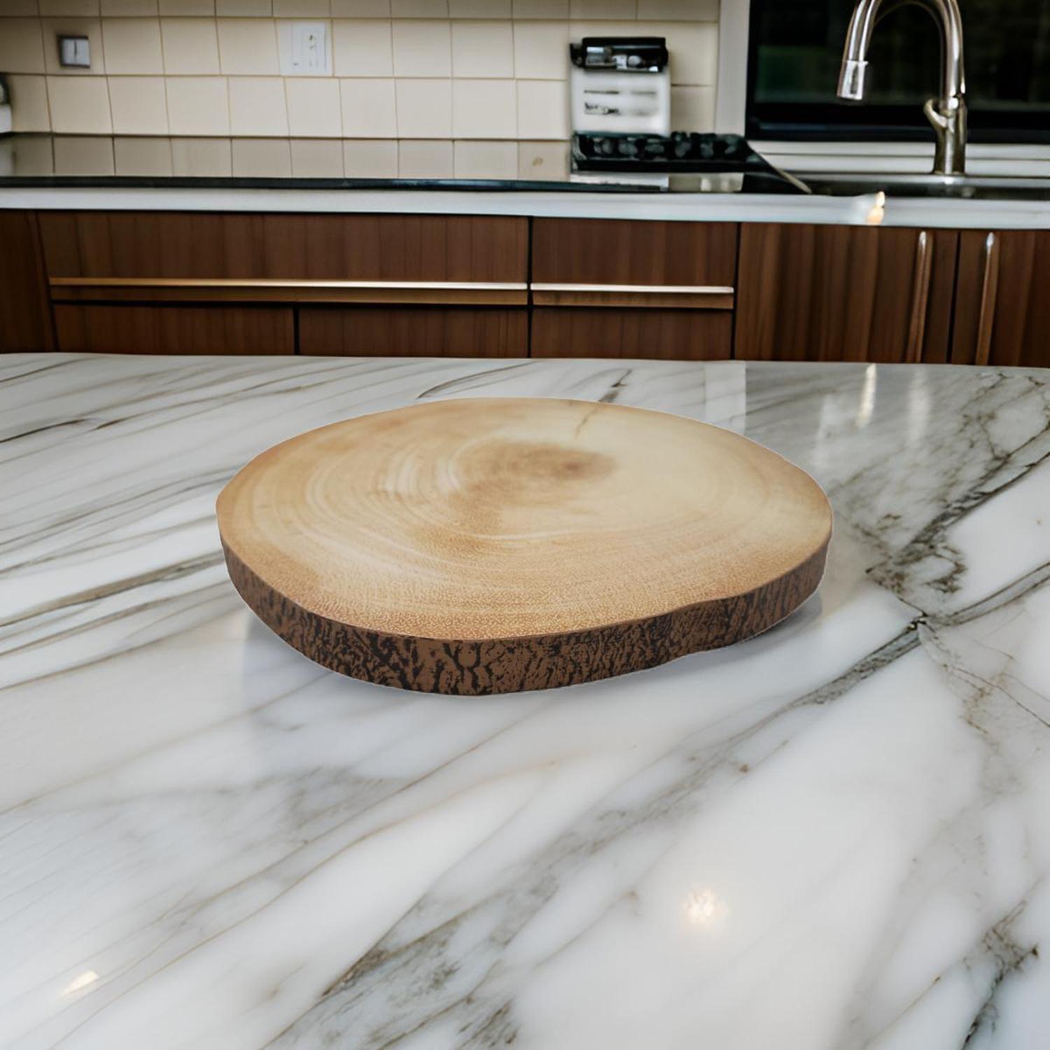 Soporte Base Para Ollas Calientes Diseño Tronco De Madera S-2