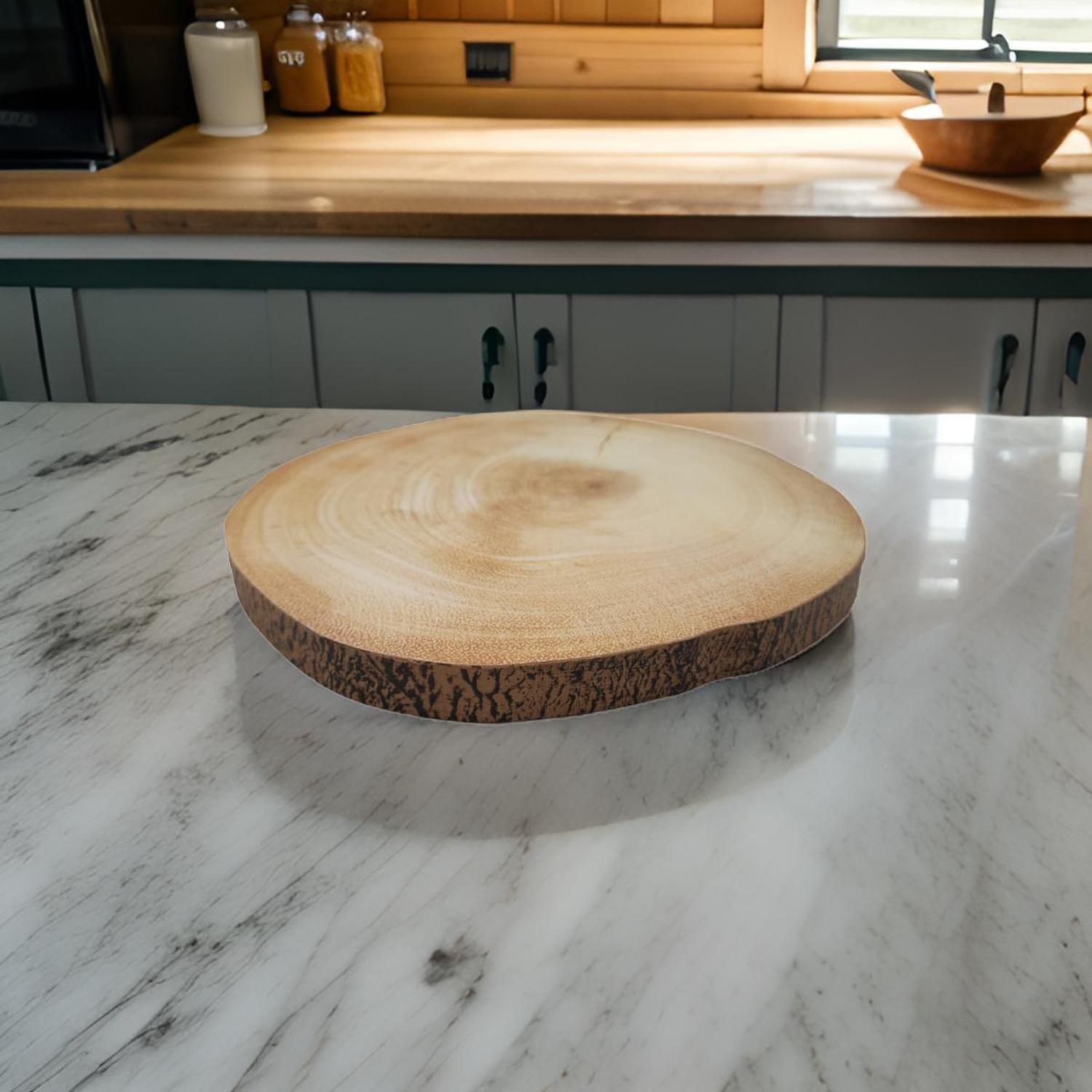 Soporte Base Para Ollas Calientes Diseño Tronco De Madera S-3