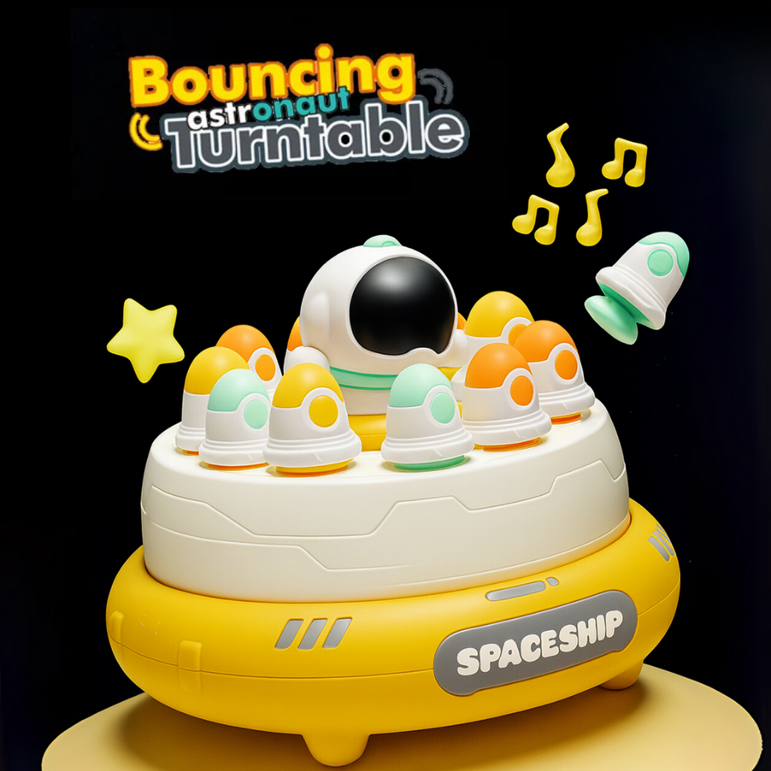 Juego De Mesa Captura Astronauta Saltador Infantil Giratorio-4