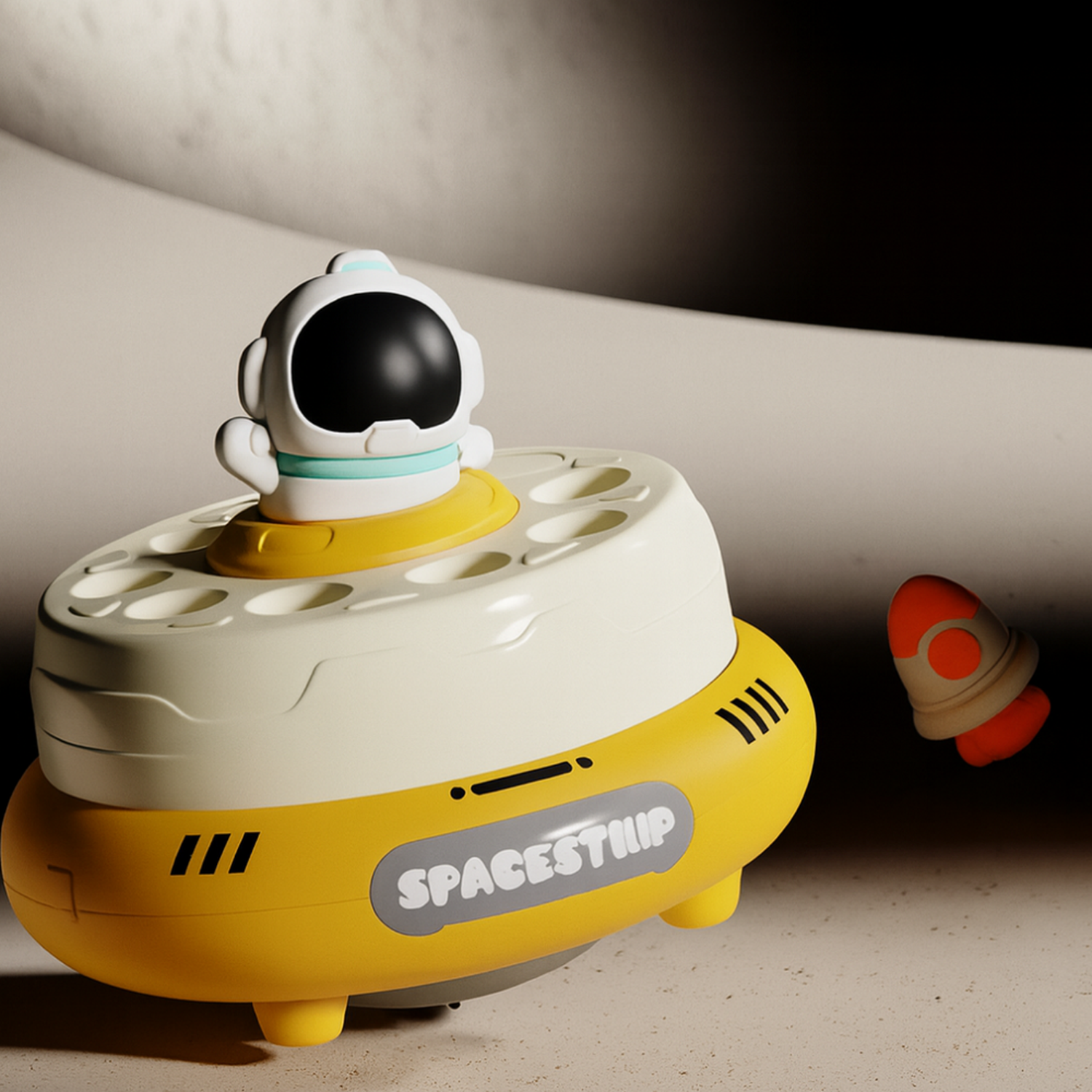 Juego De Mesa Captura Astronauta Saltador Infantil Giratorio-5
