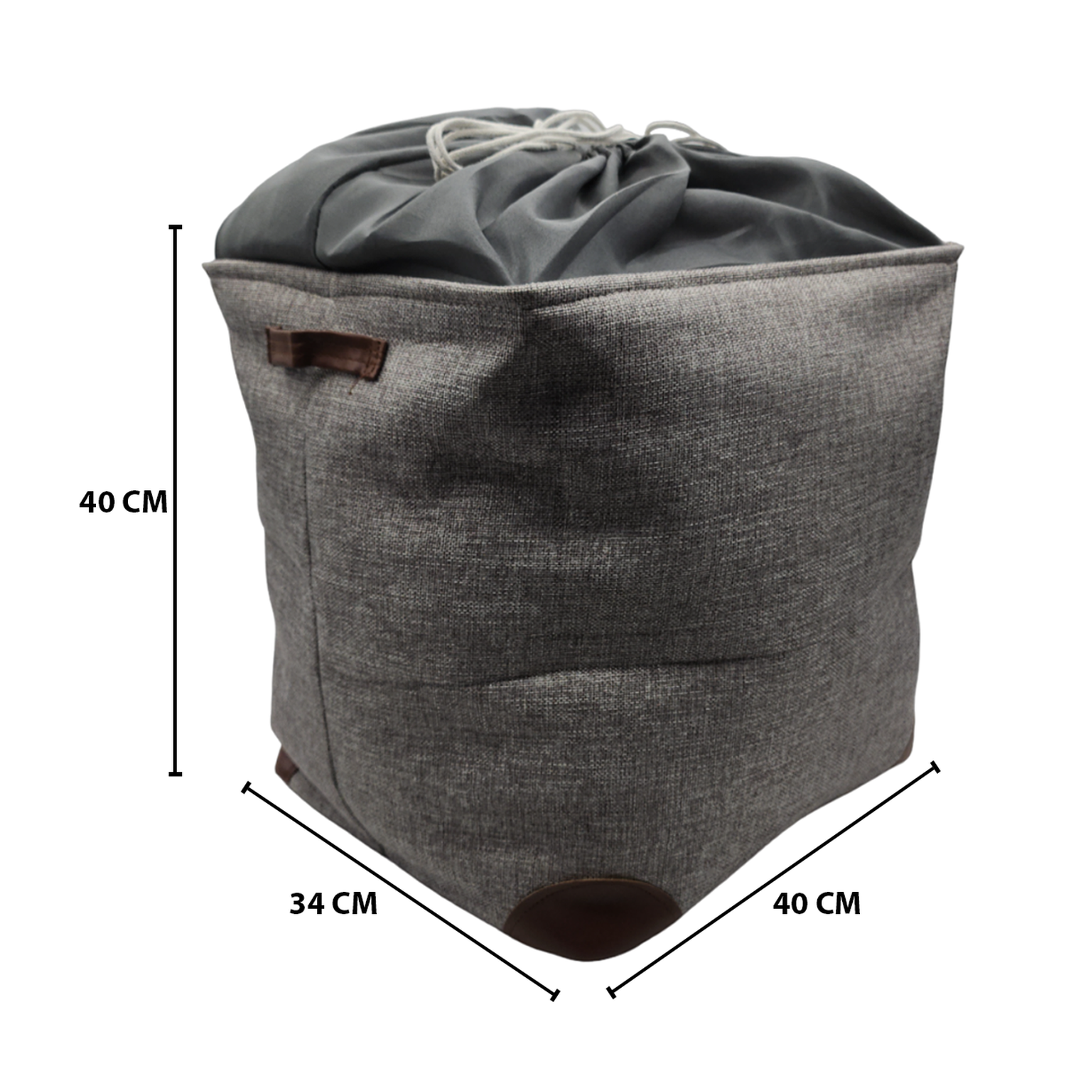 Cesto Canasto Para Ropa Sucia Plegable Organizador De Tela-4