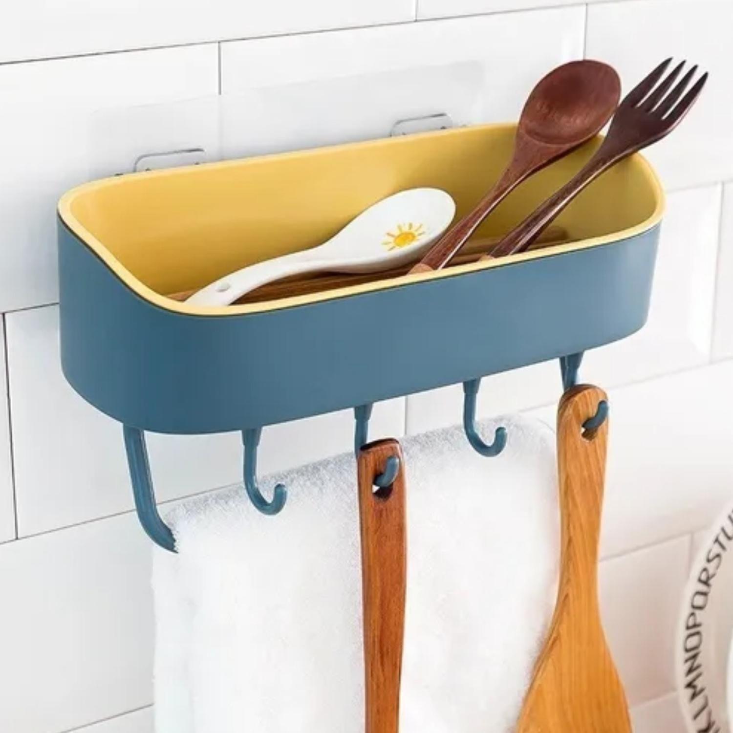 Organizador Ducha Baño Cocina Plástico Adhesivo-3