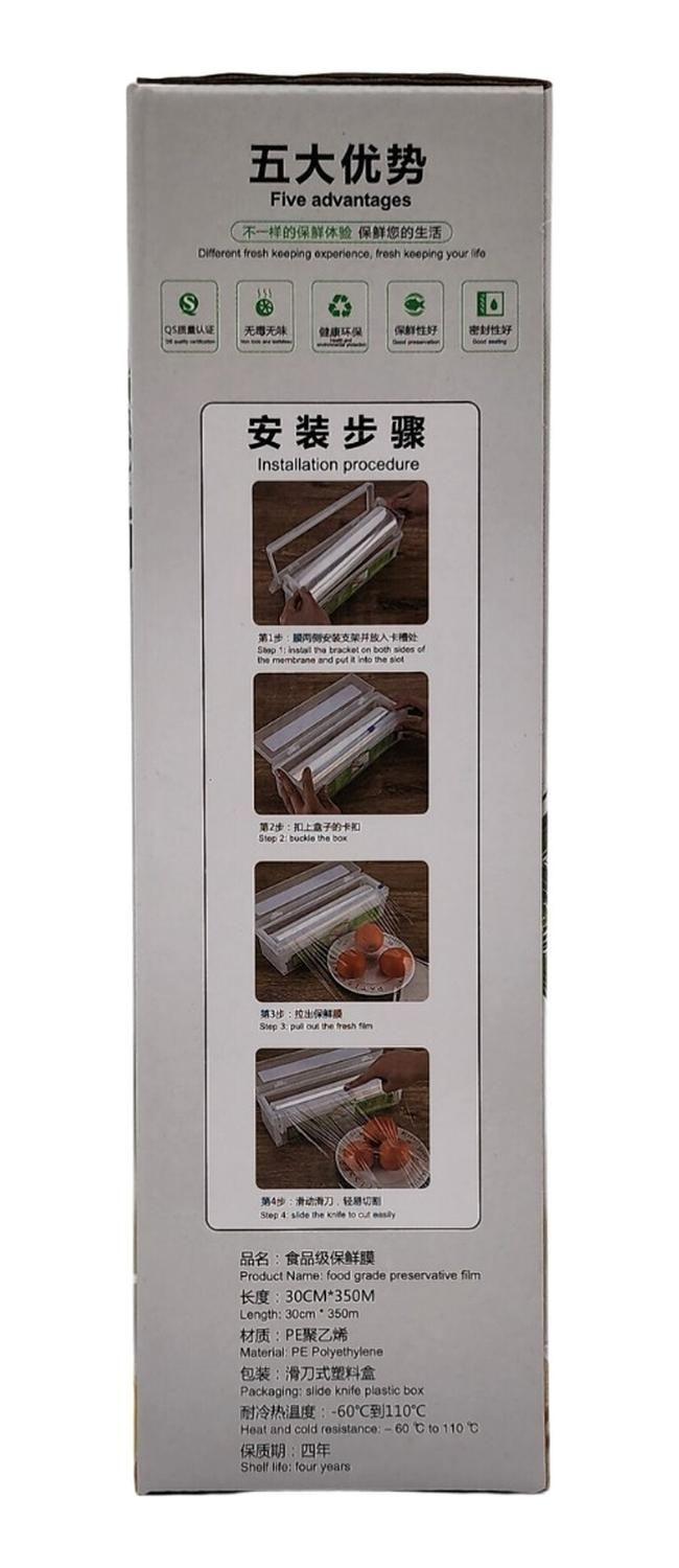 Dispensador De Papel Alusa Cortador Film Porta Rollo-3