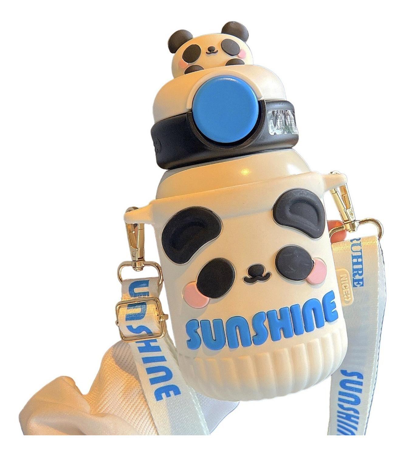Termo Botella Termica Diseños Kawaii Cute 550 Ml Con Correa-0