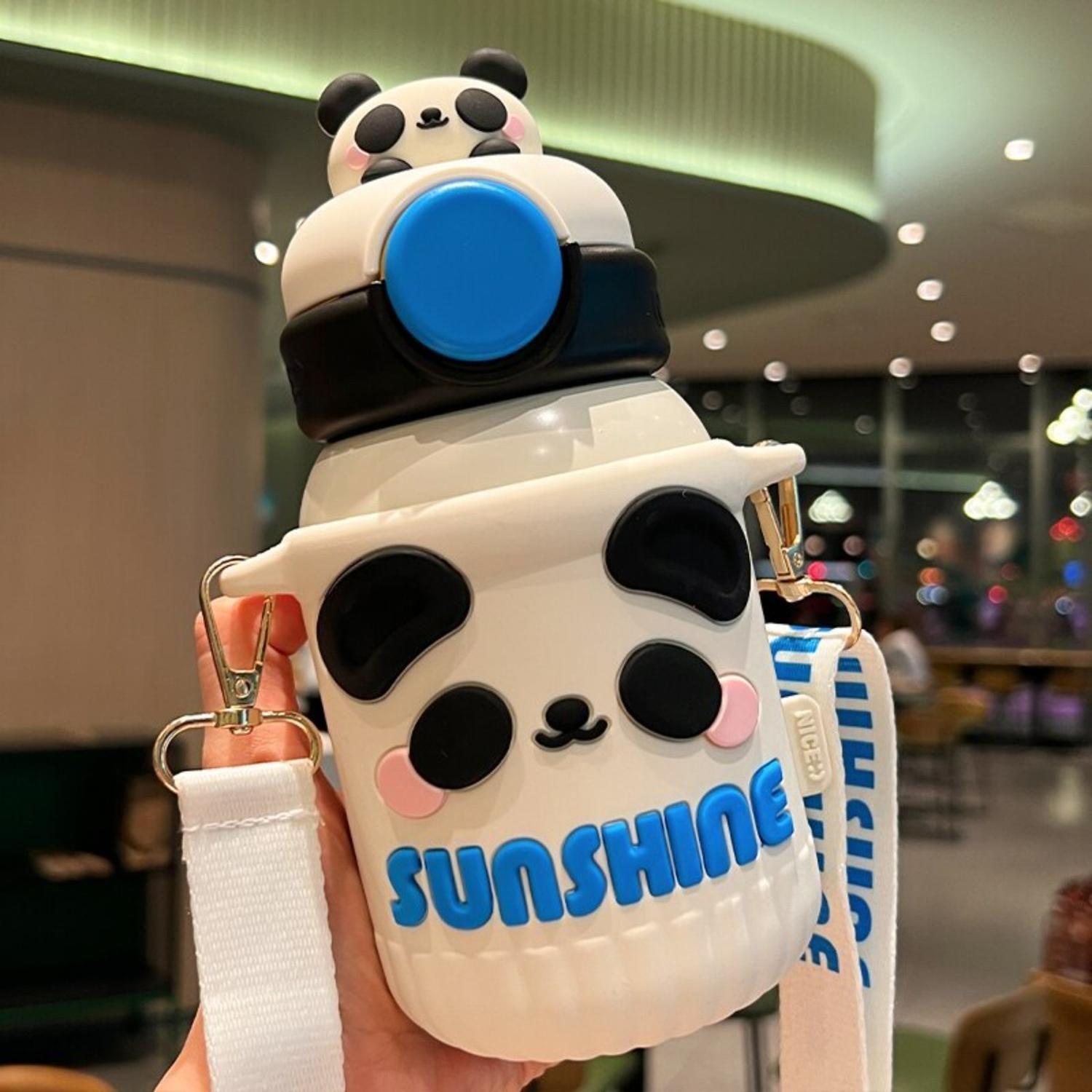 Termo Botella Termica Diseños Kawaii Cute 550 Ml Con Correa-1