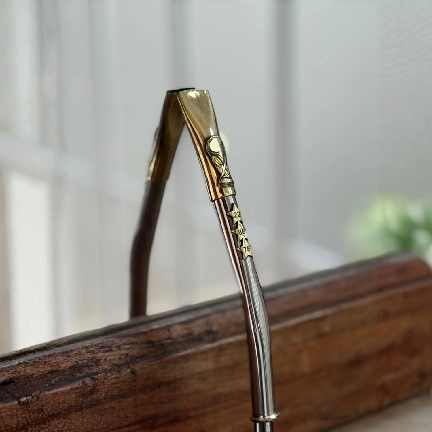 Bombillon de Alpaca y Bronce Campeón Del Mundo-3