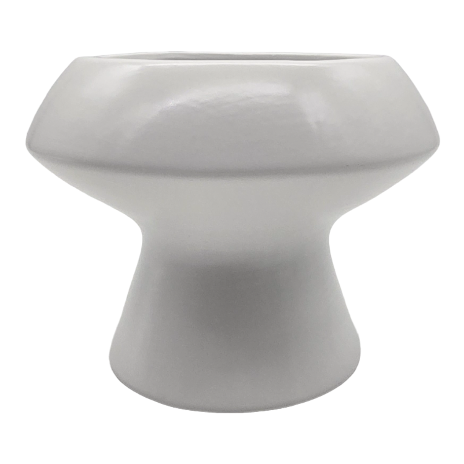 Set 3 Macetero Maceta De Ceramica Con Forma De Seta Blanco-3