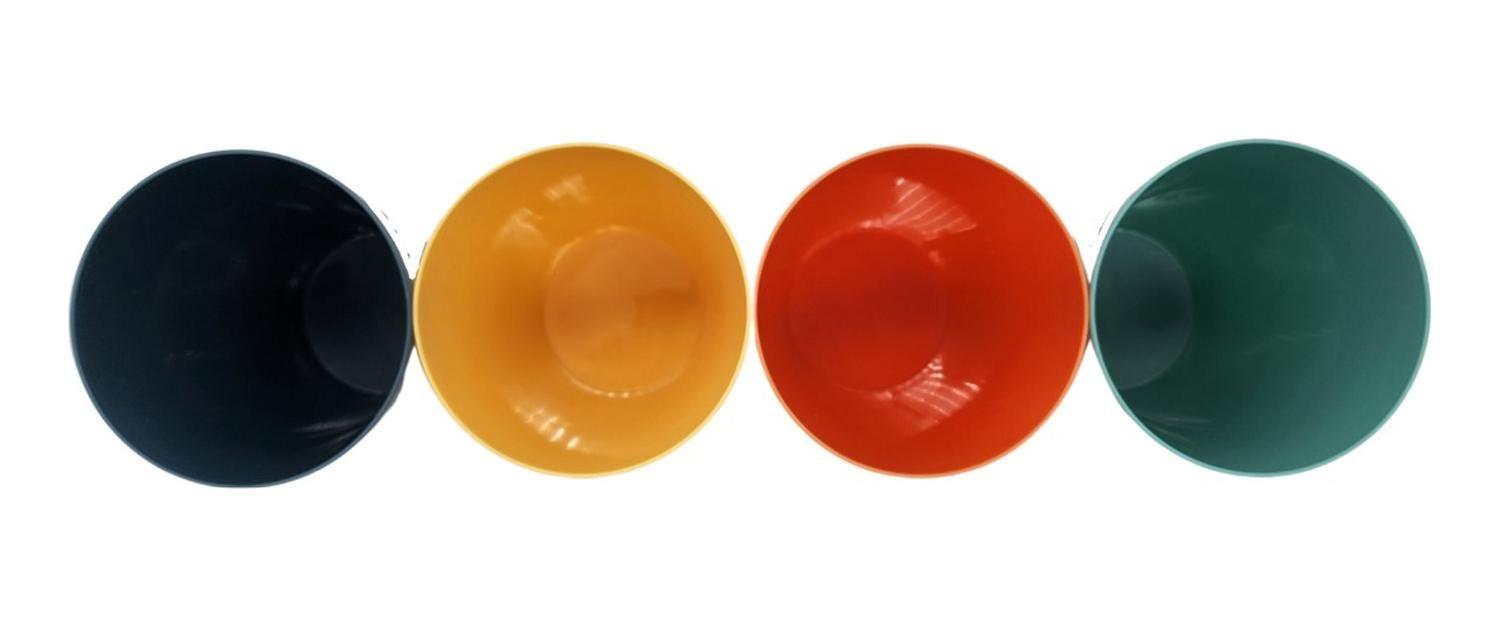 Pack 4 Vasos Plásticos De Colores Reutilizables Grandes-2