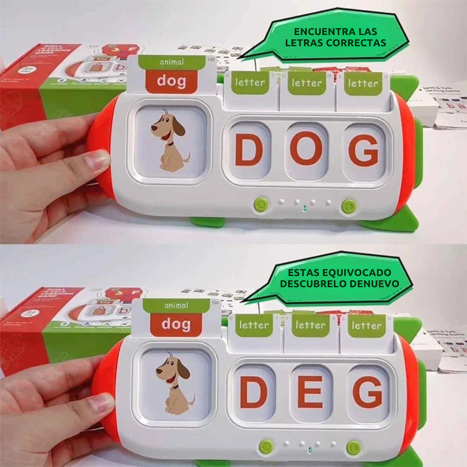 Maquina de Tarjetas Didacticas Aprendizaje de Ingles Niños-2