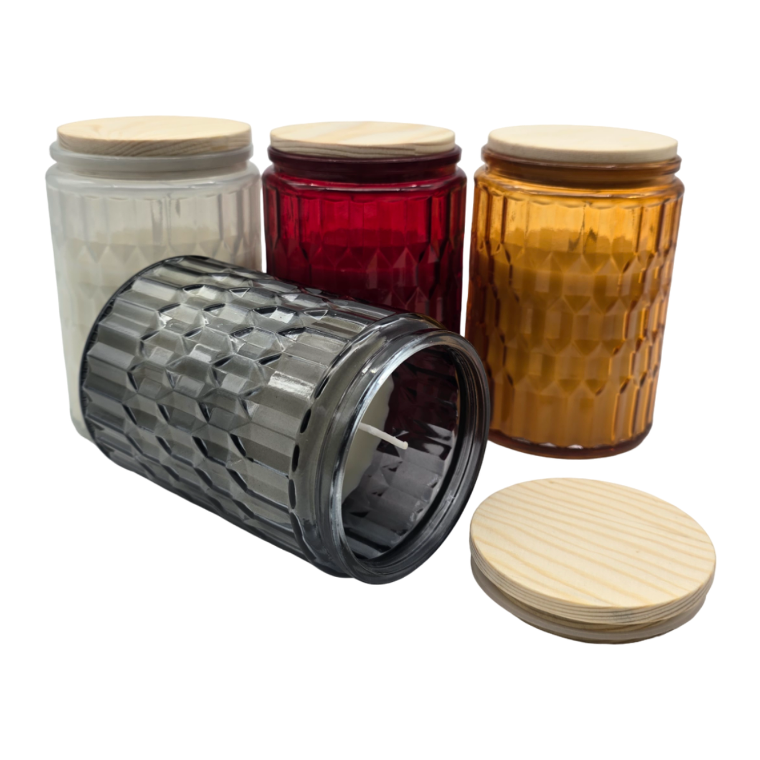 Vela Aromatica Elegante Fragancia Duradera Vaso Diseño Color-5