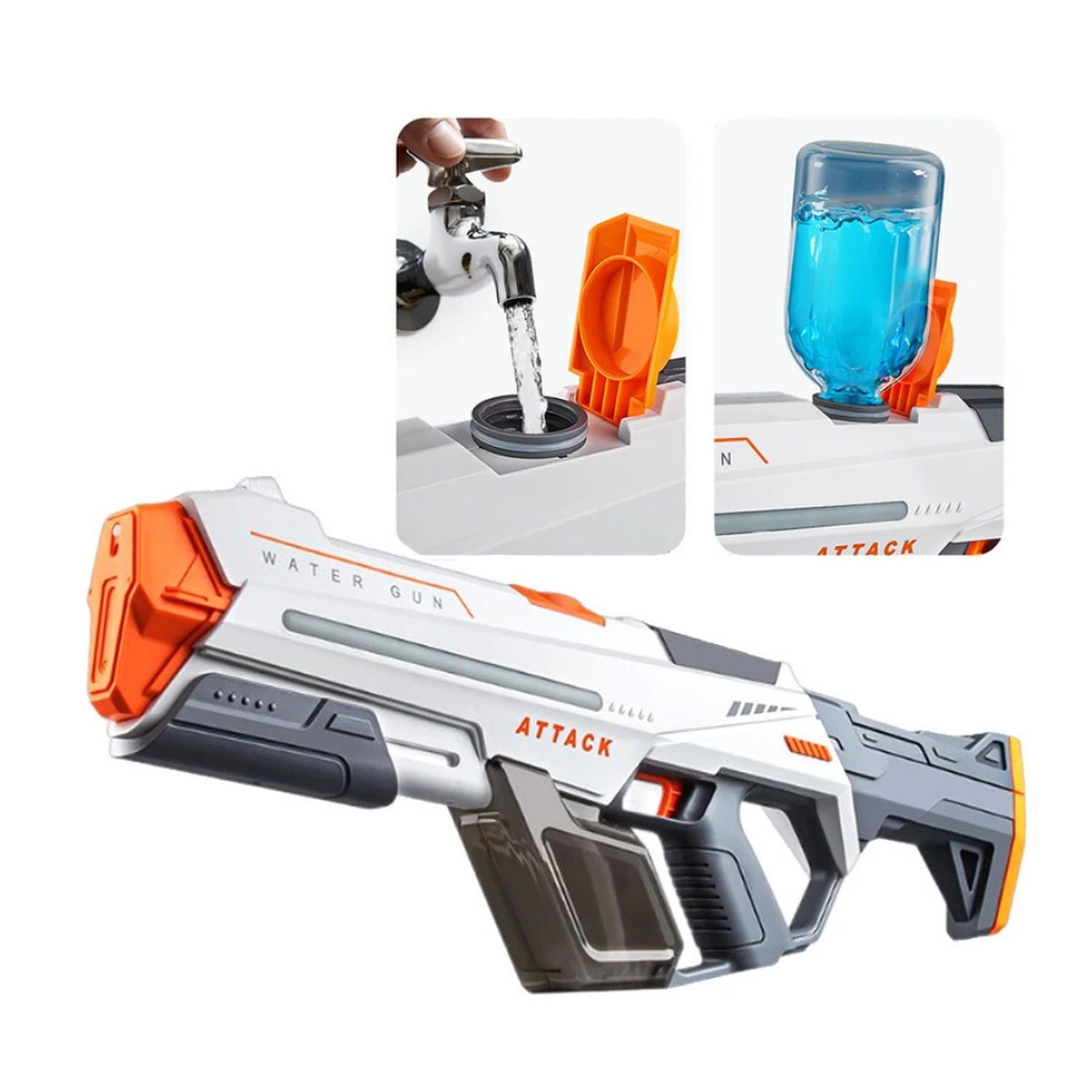 Pistola de Agua Electrica Automatica Alta Presion Recargable-2