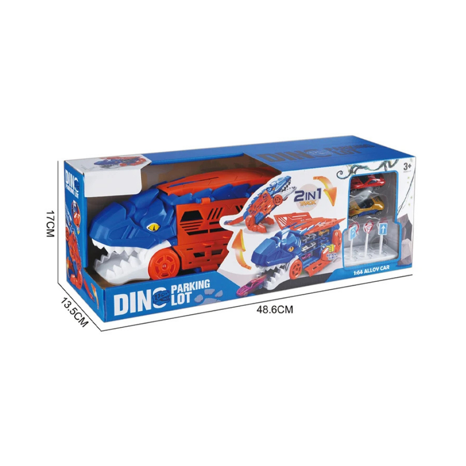 Camion Transportador Porta Autitos 2 en 1 Pista Lanzamiento-8