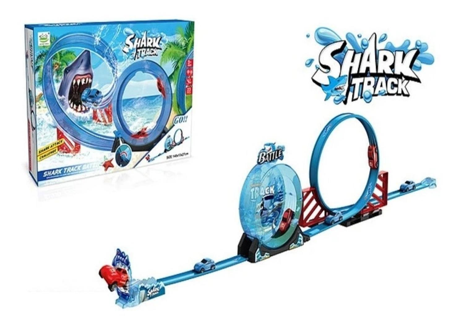 Pista De Carreras Tiburón Shark Track Lanzamiento De Autitos-1