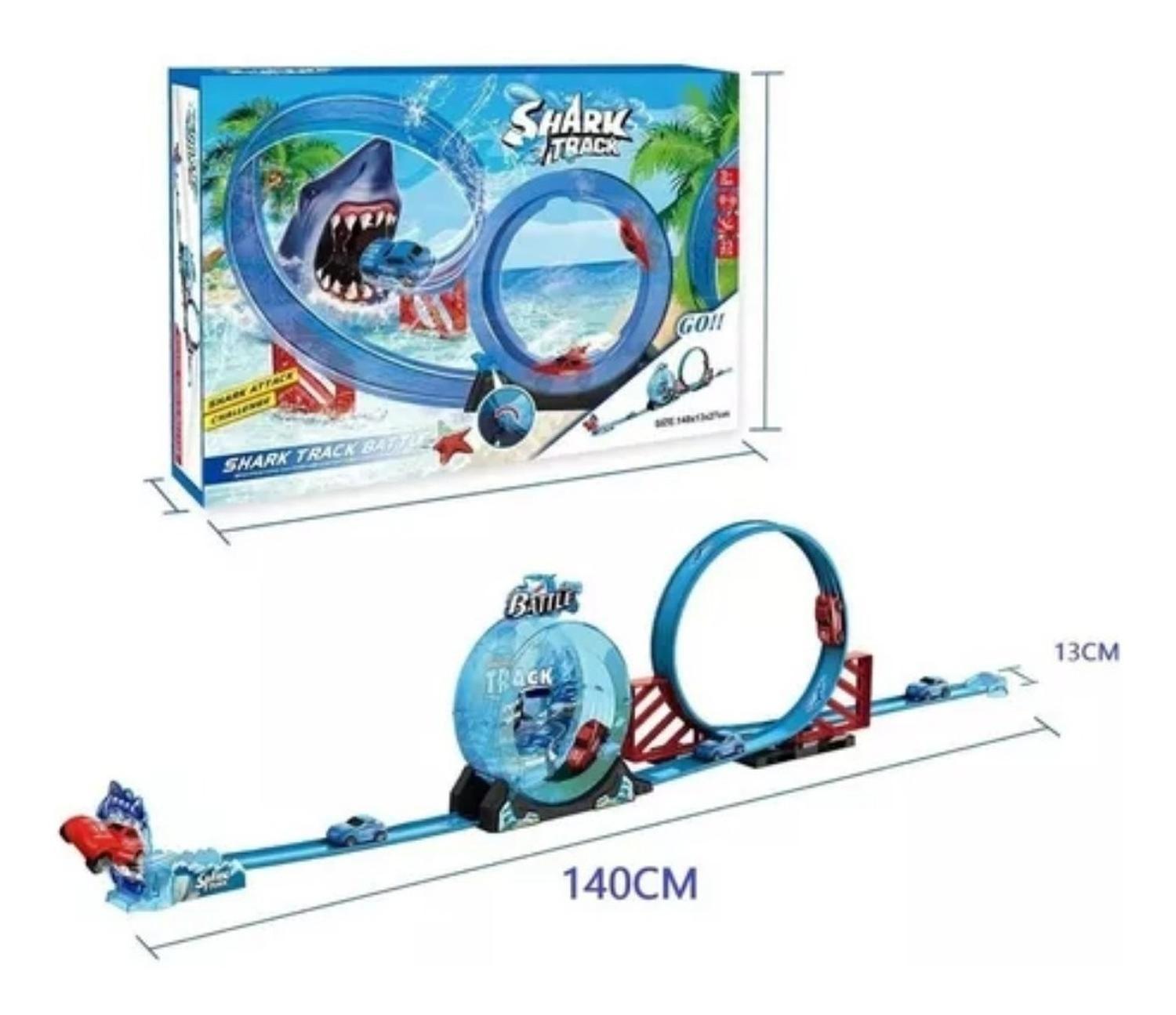 Pista De Carreras Tiburón Shark Track Lanzamiento De Autitos-2