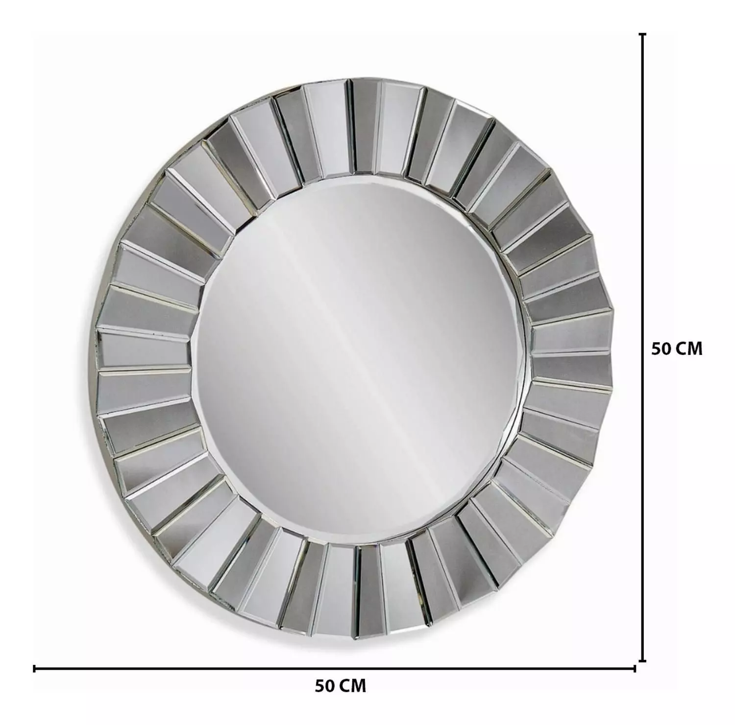 Cuadro Espejos Decorativos Decoracion Living Espejo Plateado-4