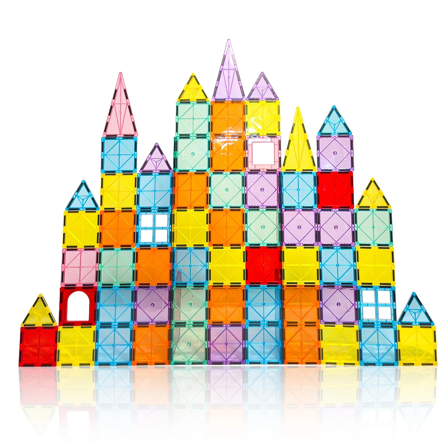 Juego Bloques Magneticos Construccion 77 Piezas Educativo-6