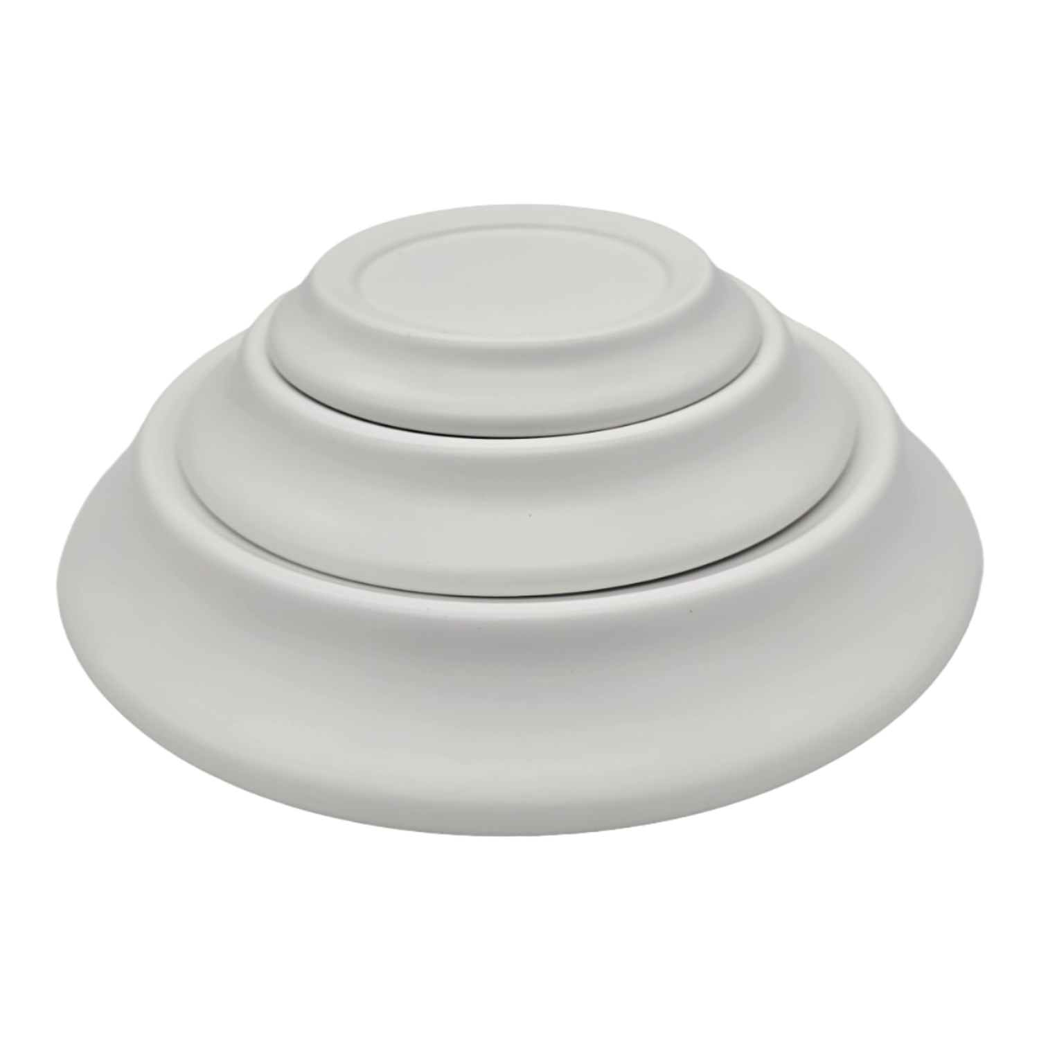 Set 3 Maceteros Maceta De Ceramica Diamante Elegante Blanco-4