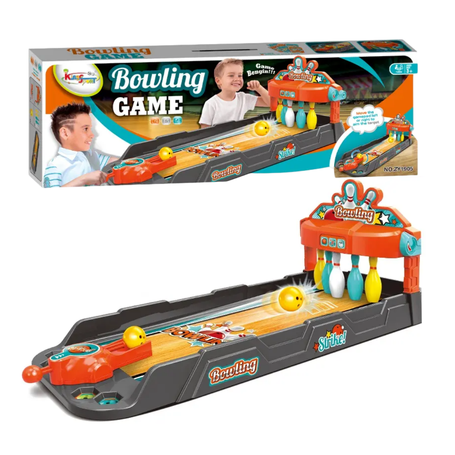 Juguete Bowling Completo Juego De Mesa Bolos Familiar-2