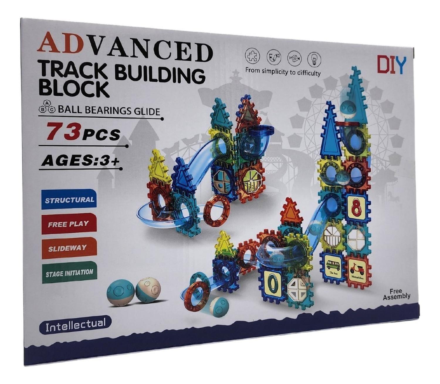 Set De Construccion Tobogan Carrera De Bolitas 73 Piezas-0