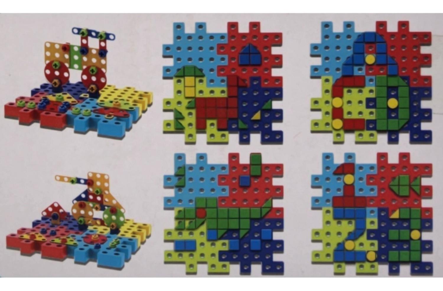 Juego De Mesa Engranajes Circuitos Bloques Educativo 202 Pcs-2
